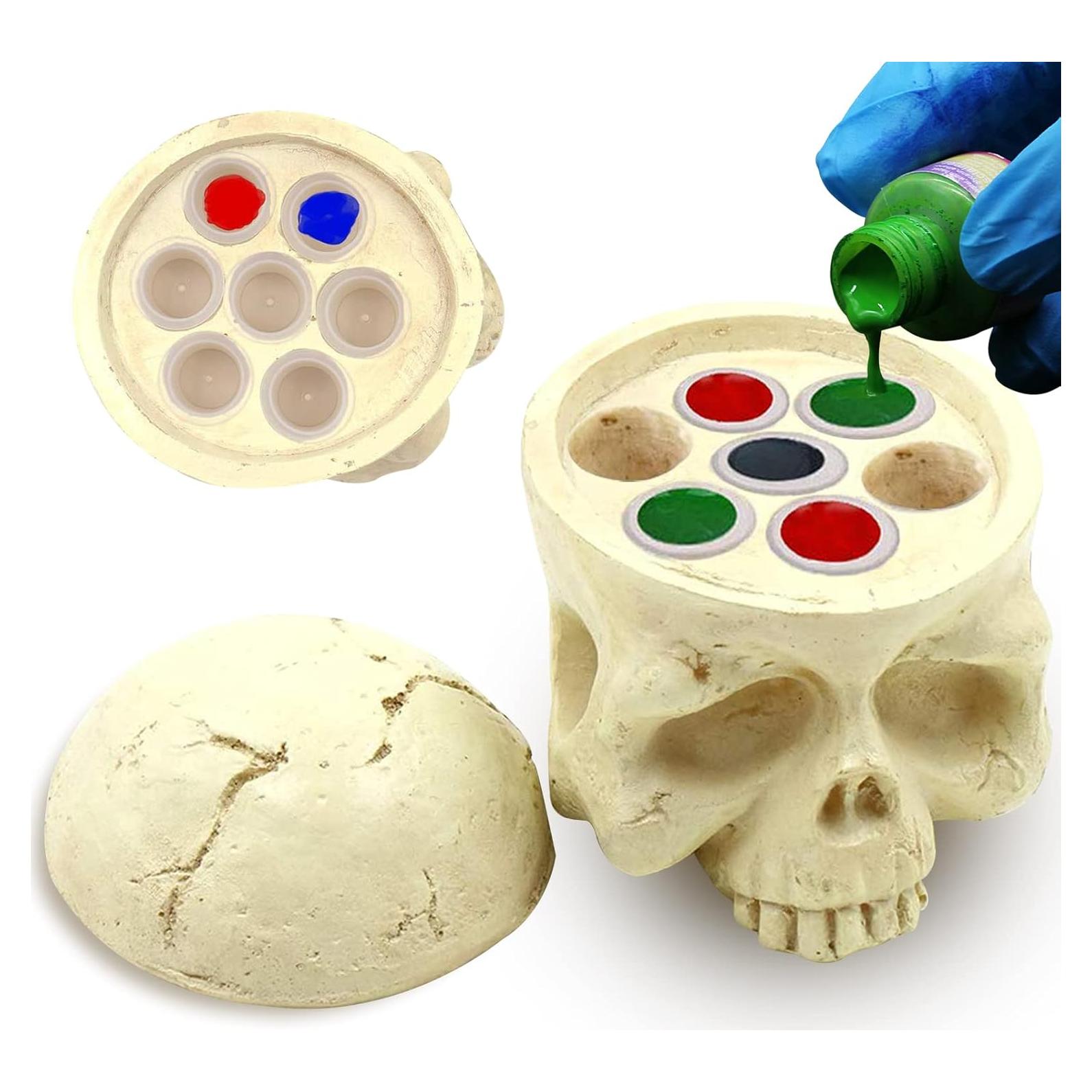 Soporte para Taza de Tinta de Tatuaje CINRA Calavera 7 Agujeros