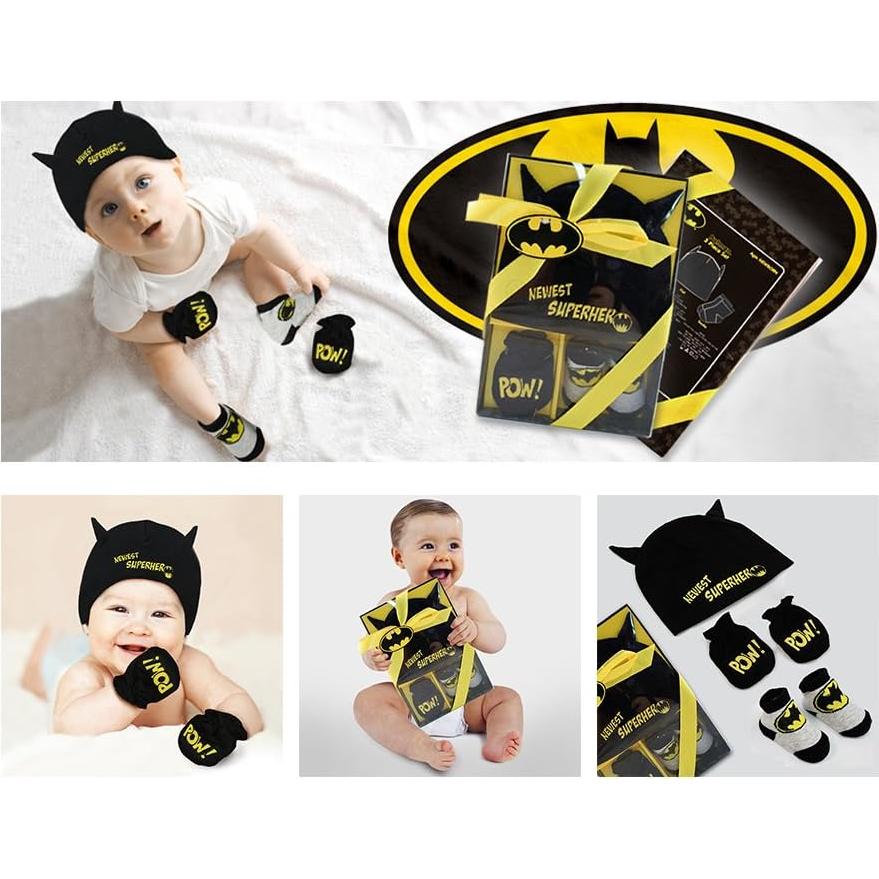Conjunto de bebé Batman DC Comics 0-3 meses 3 en 1