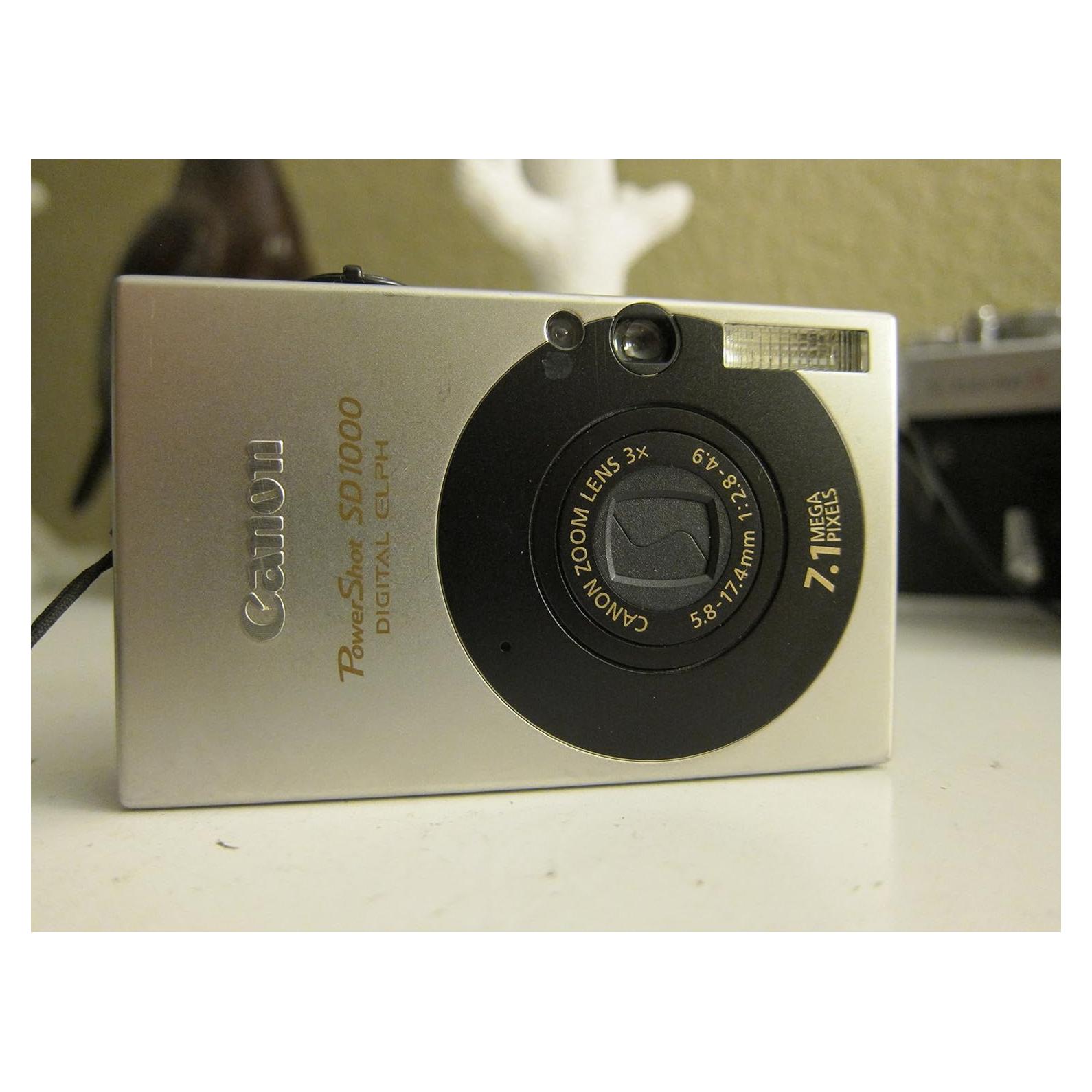 Cámara Digital Canon PowerShot SD1000 7.1MP Zoom 3x Negra