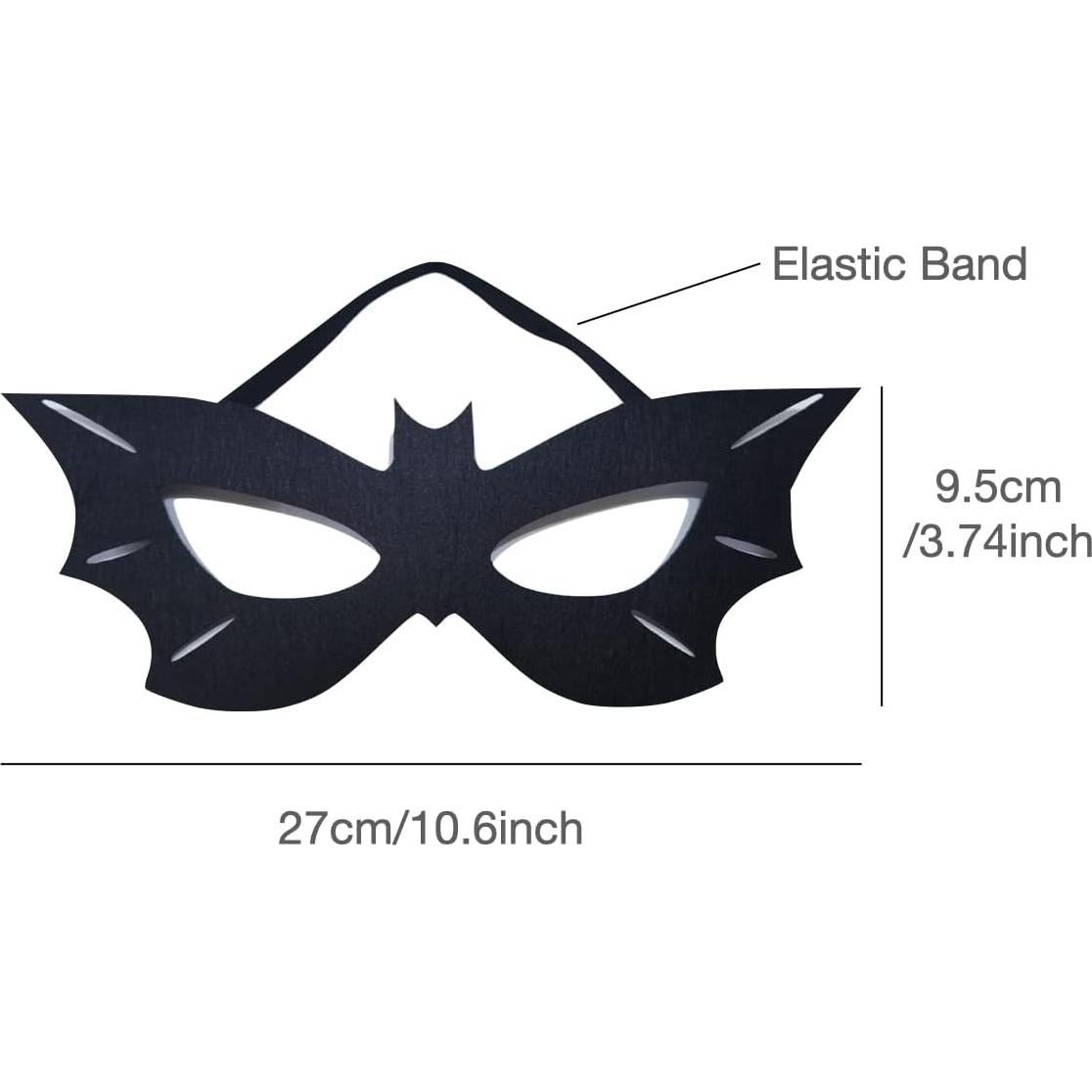 Máscara de Disfraz Batgirl SOUTHSKY - Fieltro Negro