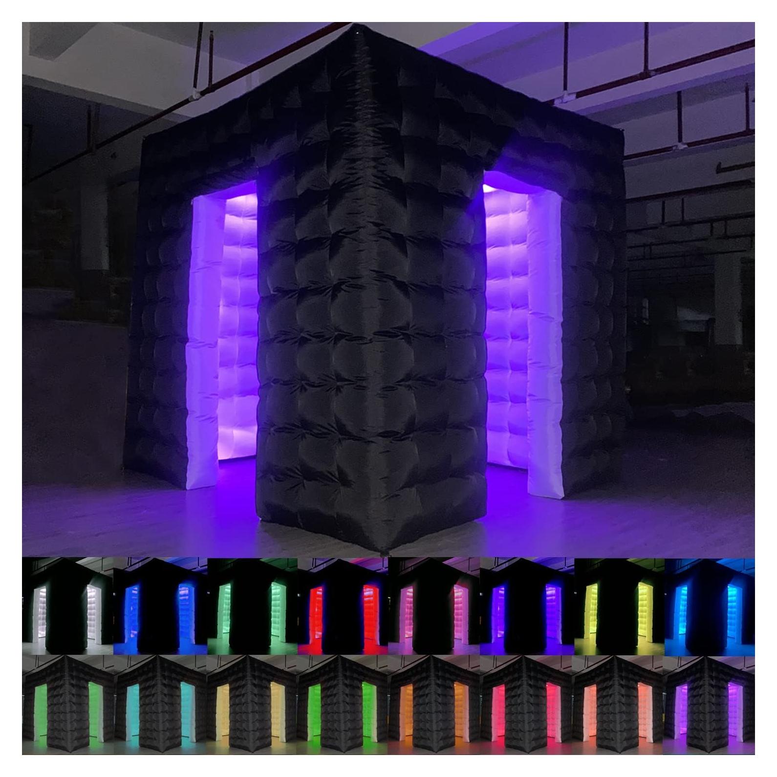 Cabina de Fotos Inflable CZGBRO 2.5x2.5m con LED 16 Colores