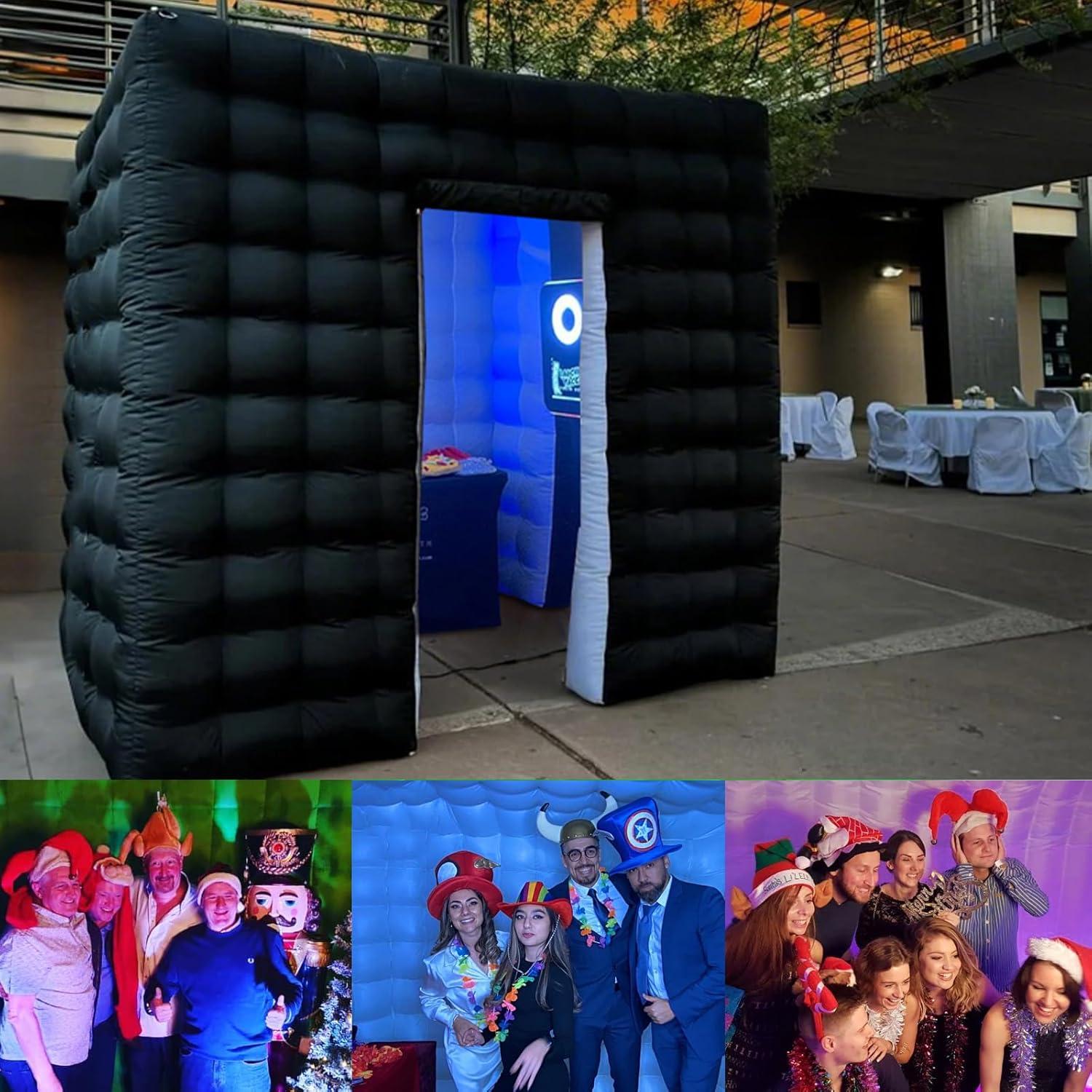 Cabina de Fotos Inflable CZGBRO 2.5x2.5m con LED 16 Colores