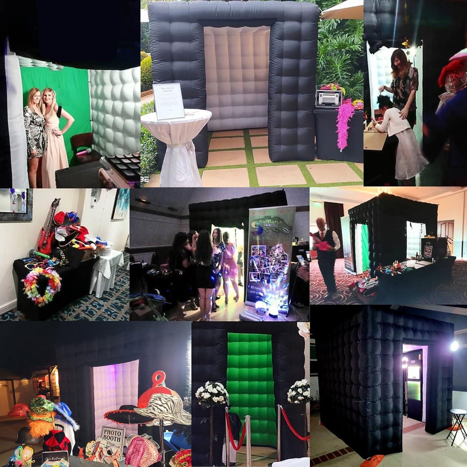 Cabina de Fotos Inflable CZGBRO 2.5x2.5m con LED 16 Colores