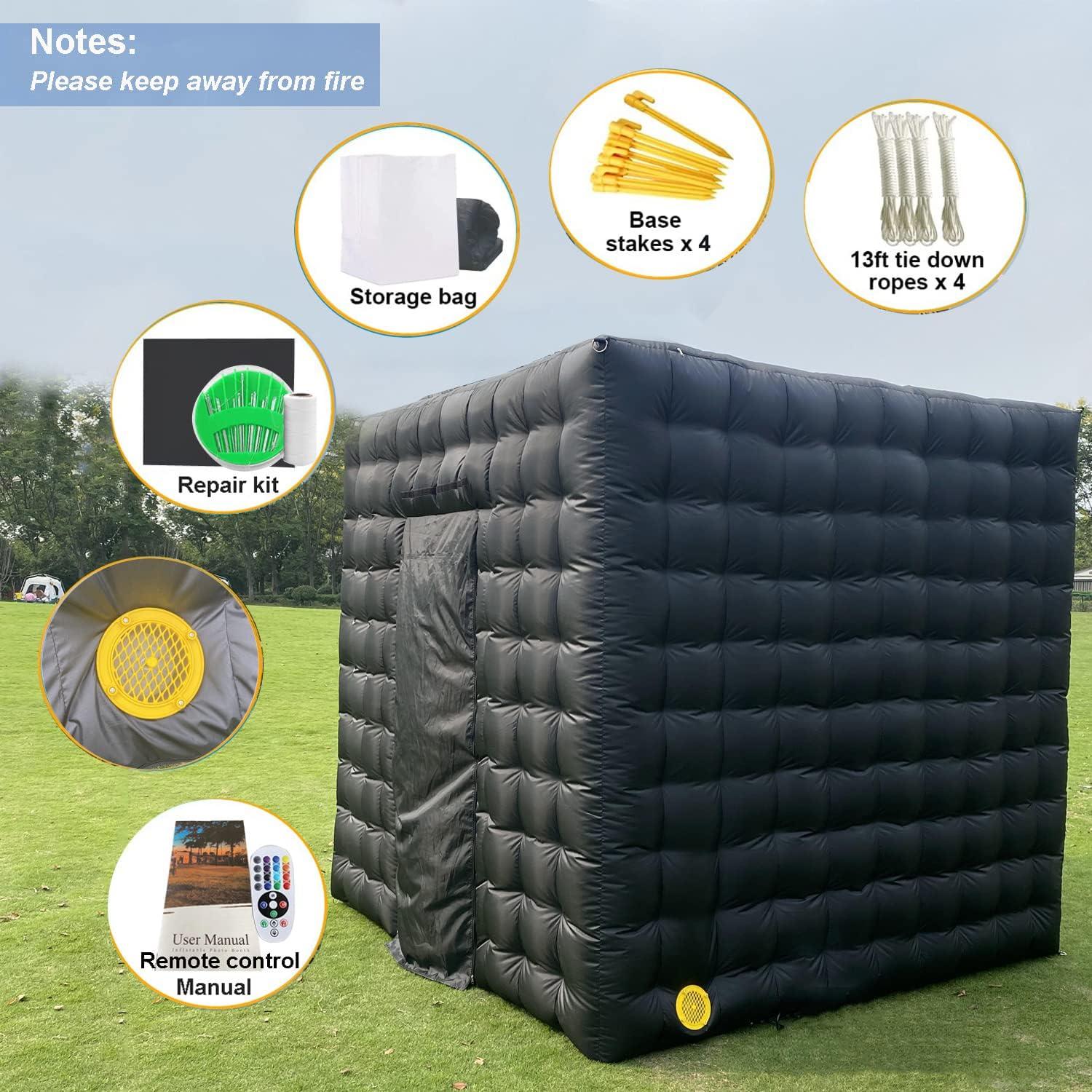 Cabina de Fotos Inflable CZGBRO 2.5x2.5m con LED 16 Colores