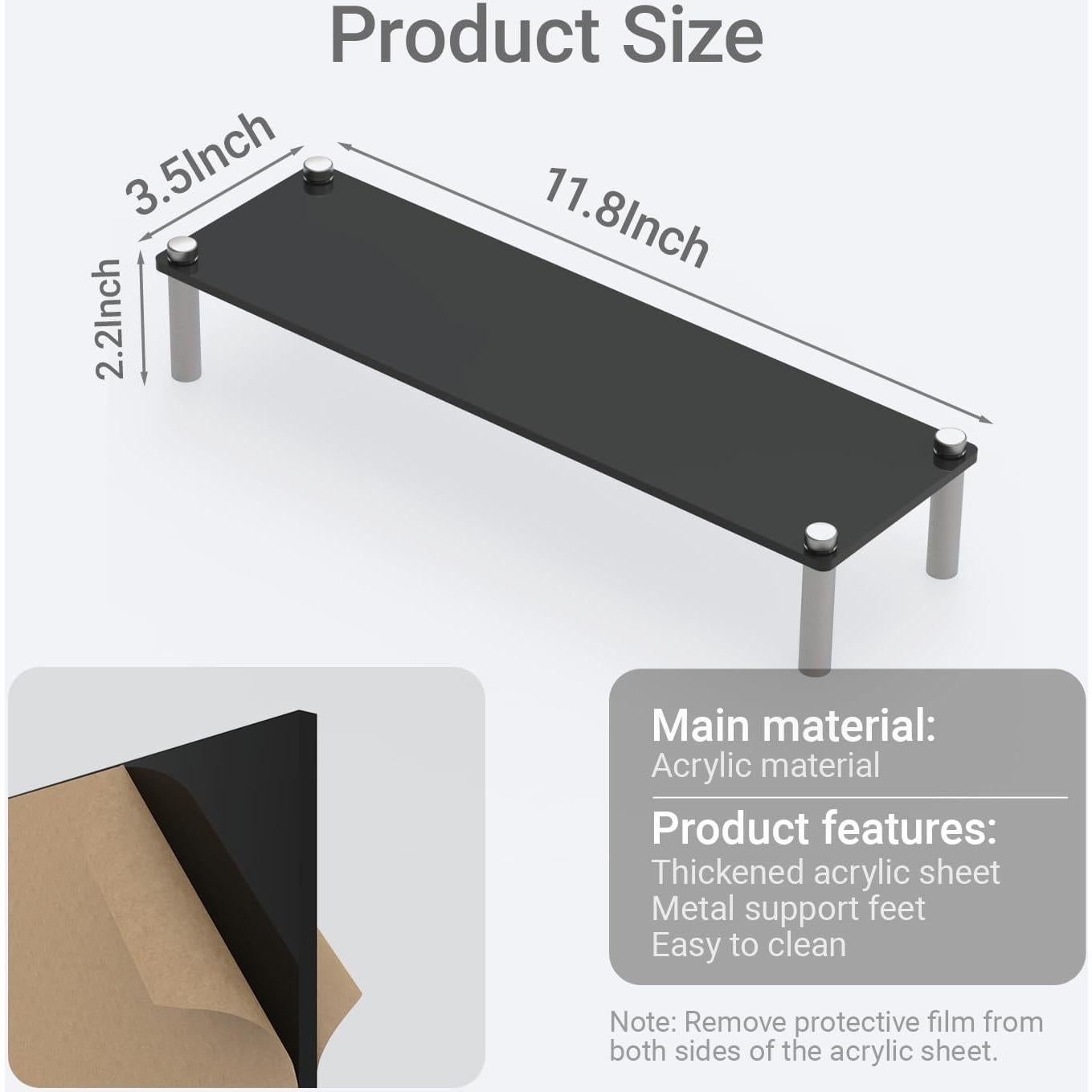 Soporte de Exhibición Acrílico LoengMax 3 Niveles para Perfumes