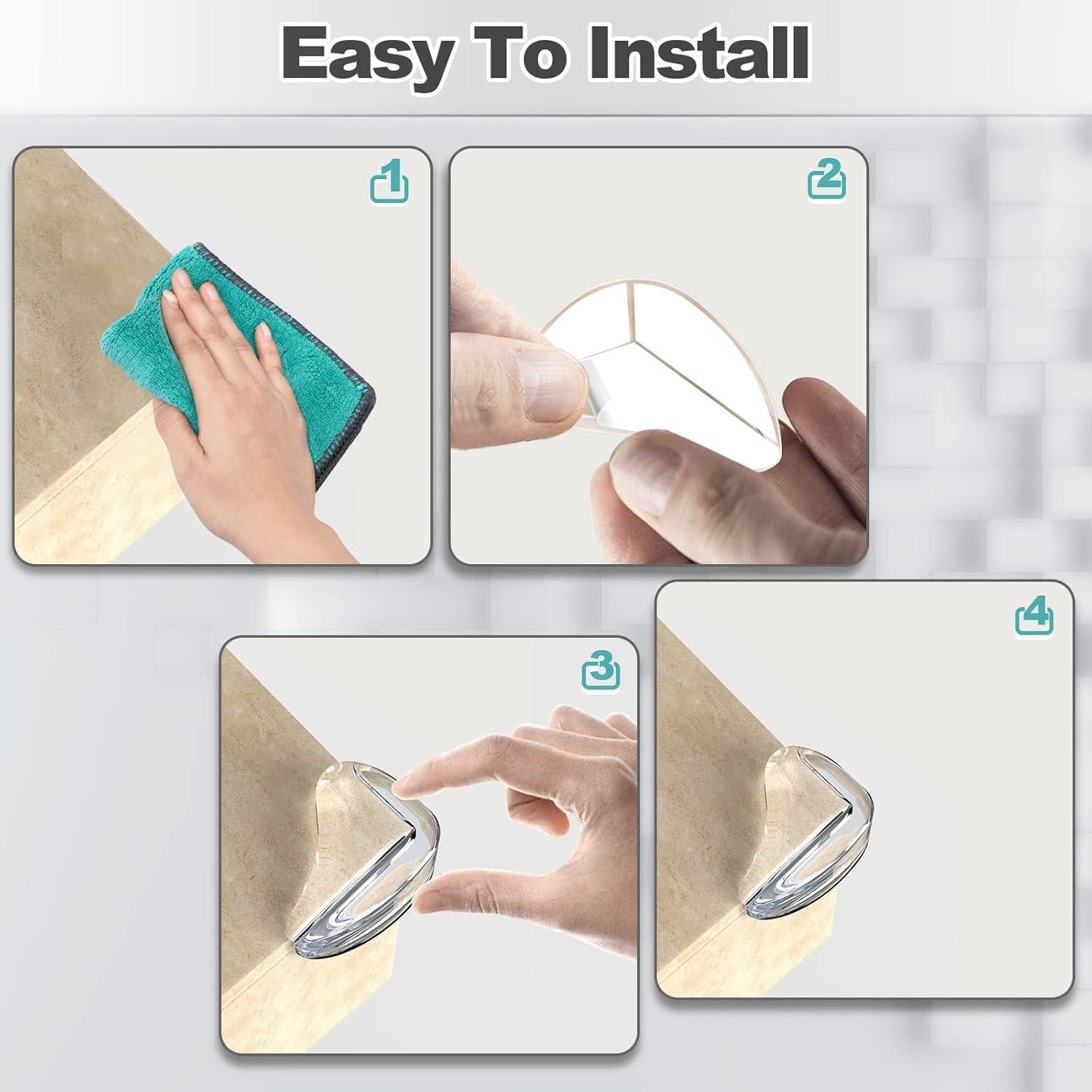 Protectores de Esquinas Transparentes Gudui - Paquete de 8