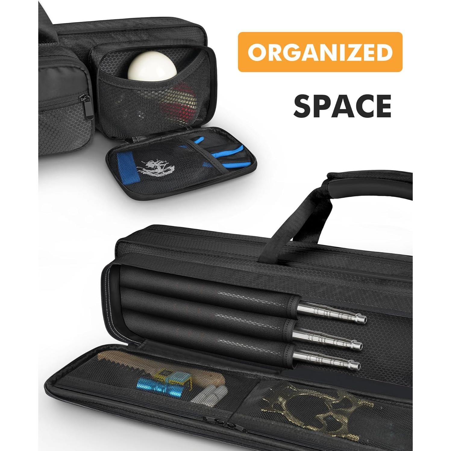 Funda para Tacos de Billar PEKREWS 4x5 Acolchada Negra