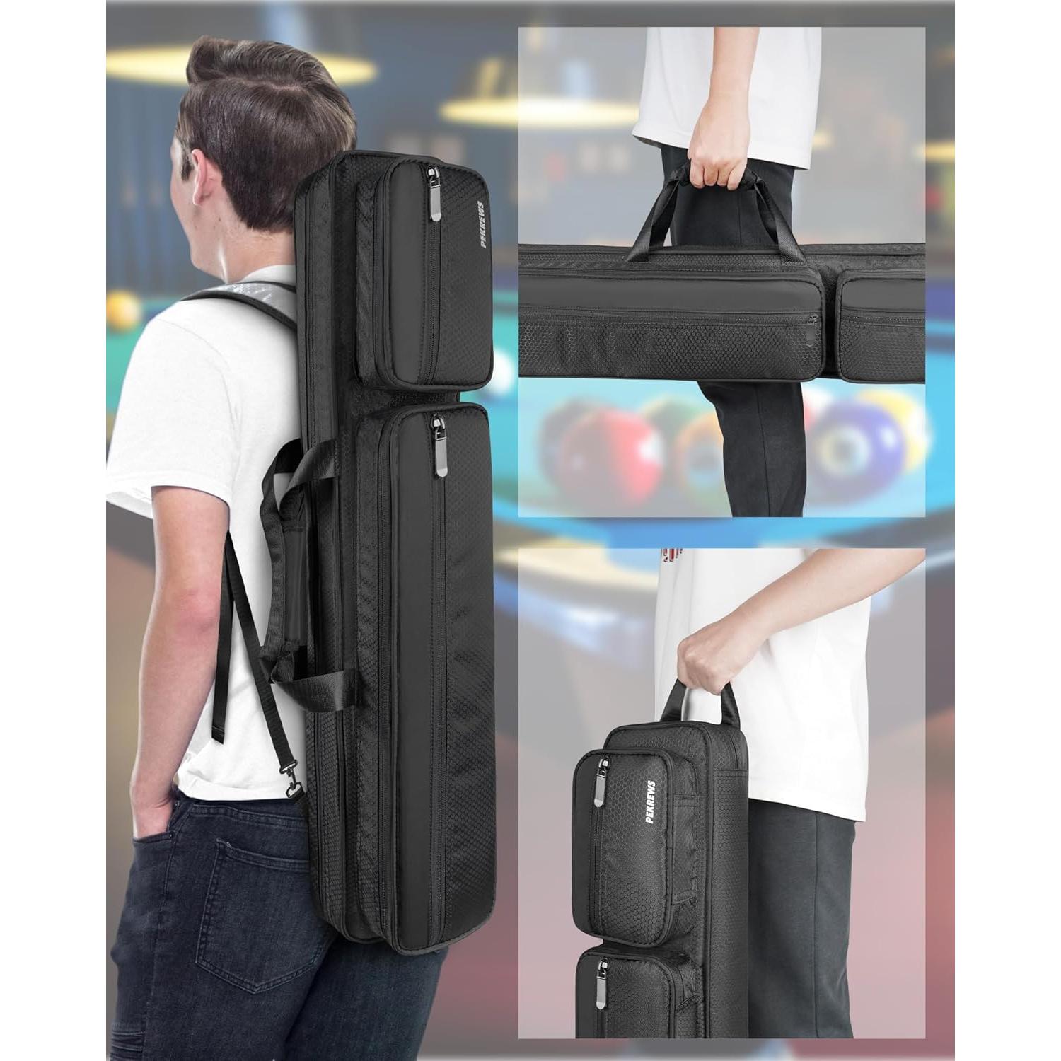 Funda para Tacos de Billar PEKREWS 4x5 Acolchada Negra