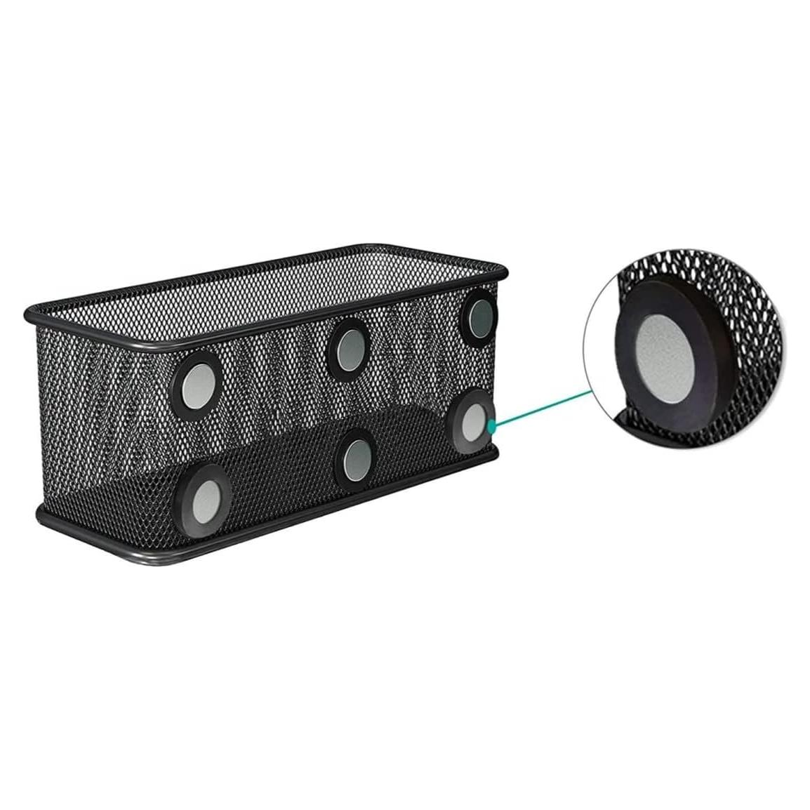 Cesta de Almacenamiento Magnética TAPBULL - Antideslizante - Negro