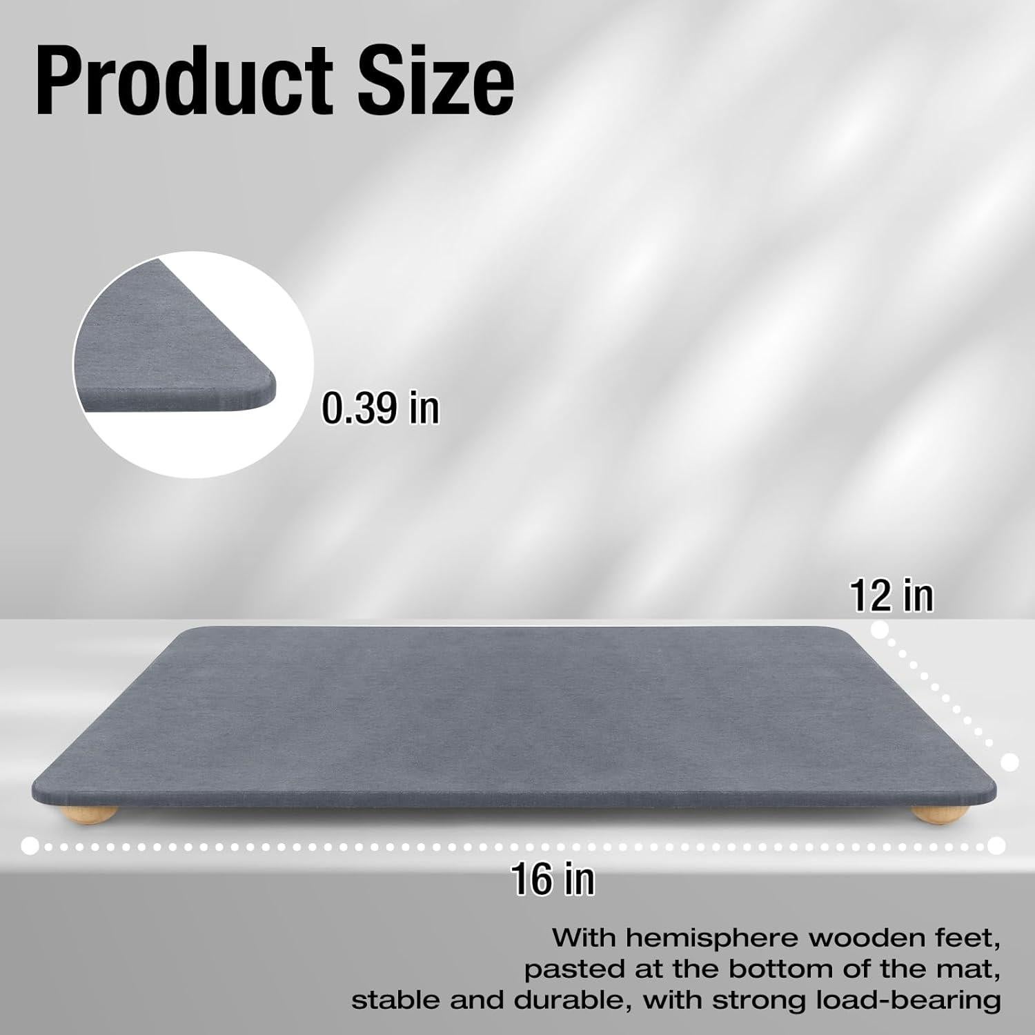 Alfombrilla de Secado Ecológica ZACELOVE 40.6x30.5cm Antideslizante