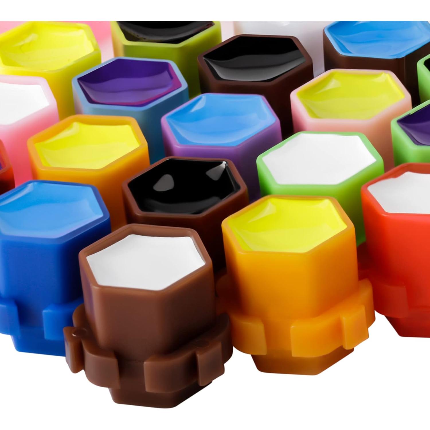 Tazas de Tinta para Tatuajes Linetion 200 Pcs Ecológicas Verde