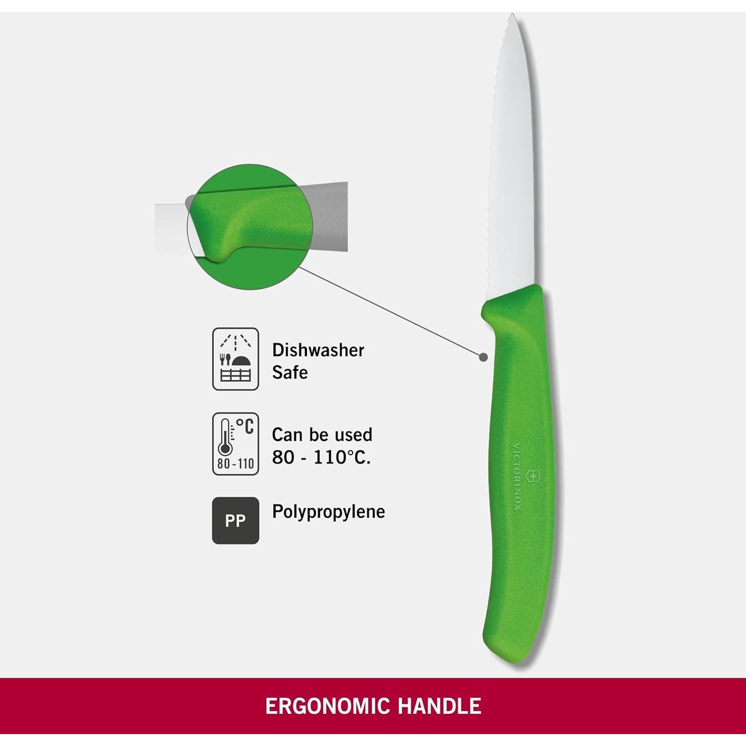 Cuchillo de Pelar Victorinox Swiss Classic Verde 8 cm Serrado