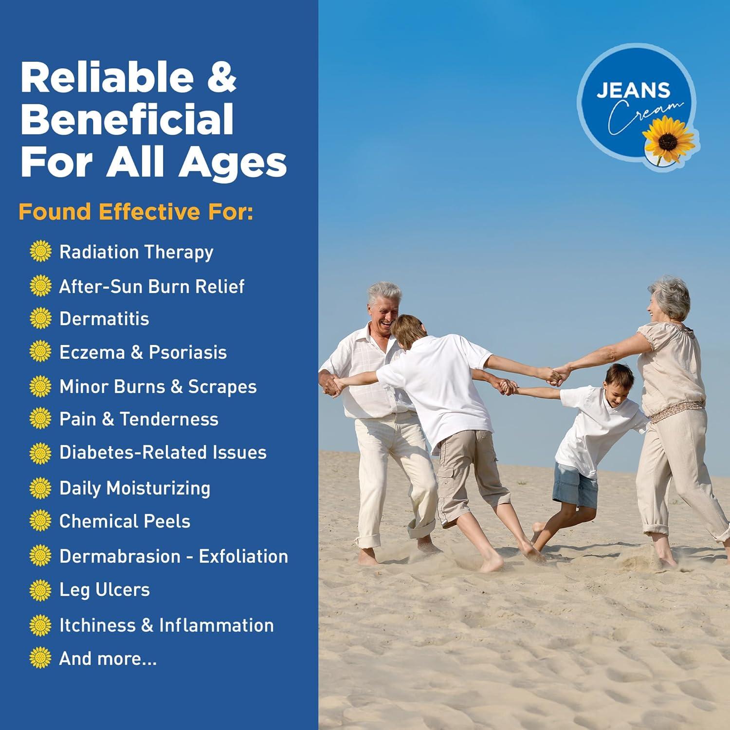 Crema para quemaduras Jeans 200 ml con Vitamina E y Aloe