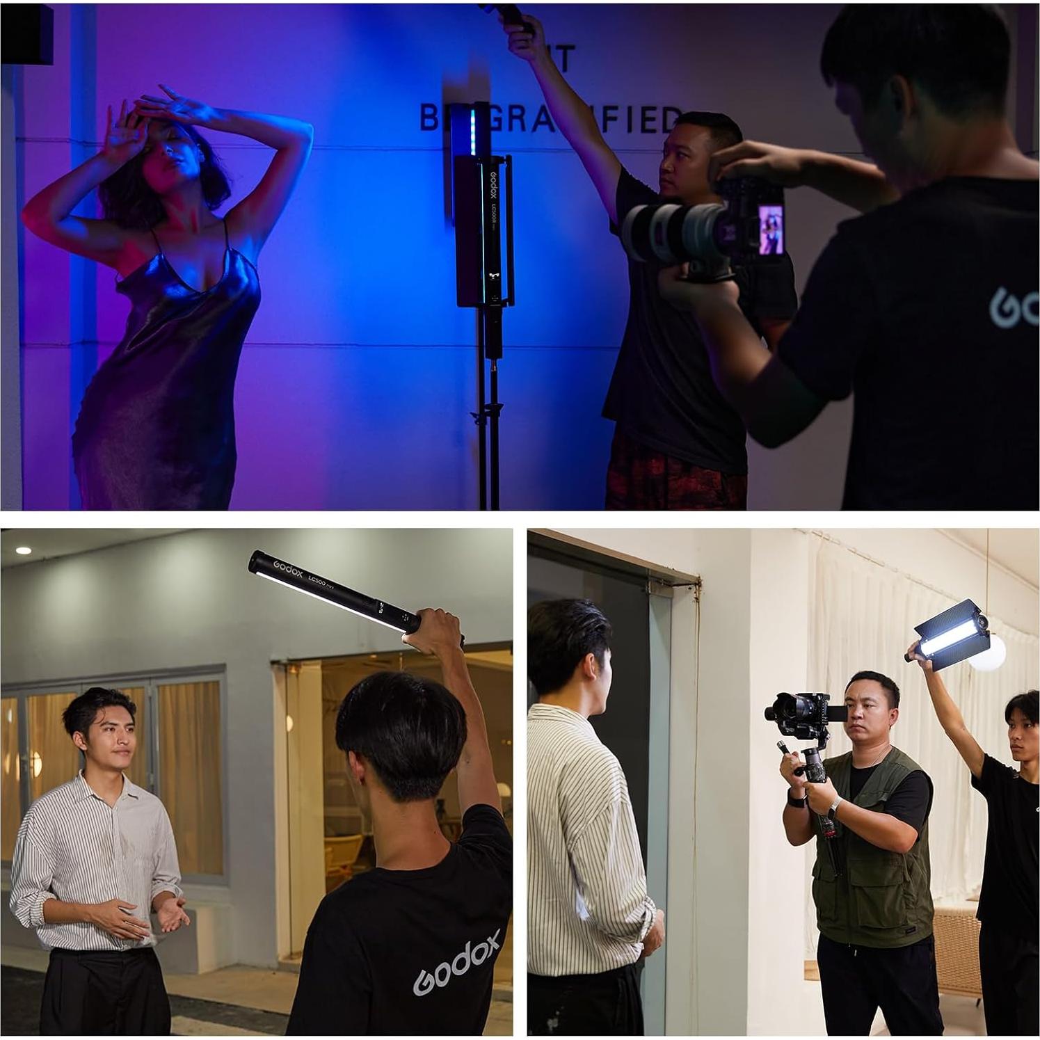 Godox LC500 Mini Bi-Color LED Light Stick 45.72 cm Negro