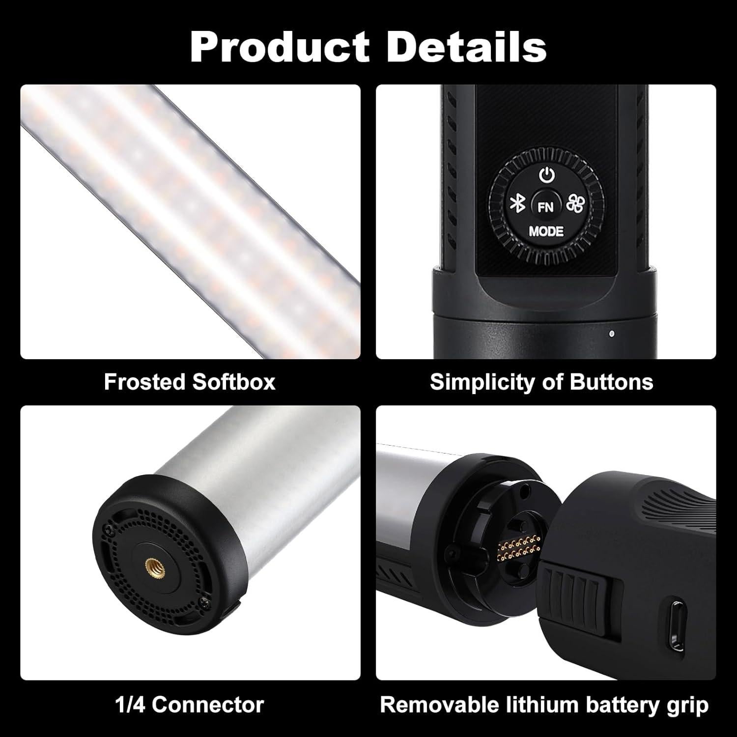 Godox LC500 Mini Bi-Color LED Light Stick 45.72 cm Negro