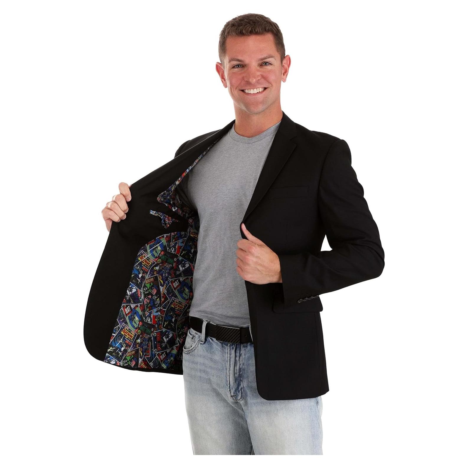 Blazer Negro Batman DC Comics para Hombres 34R a 50R