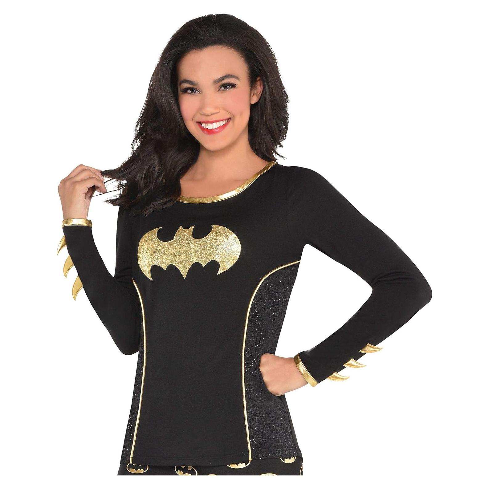 Camiseta de Manga Larga Batman para Mujeres Talla M