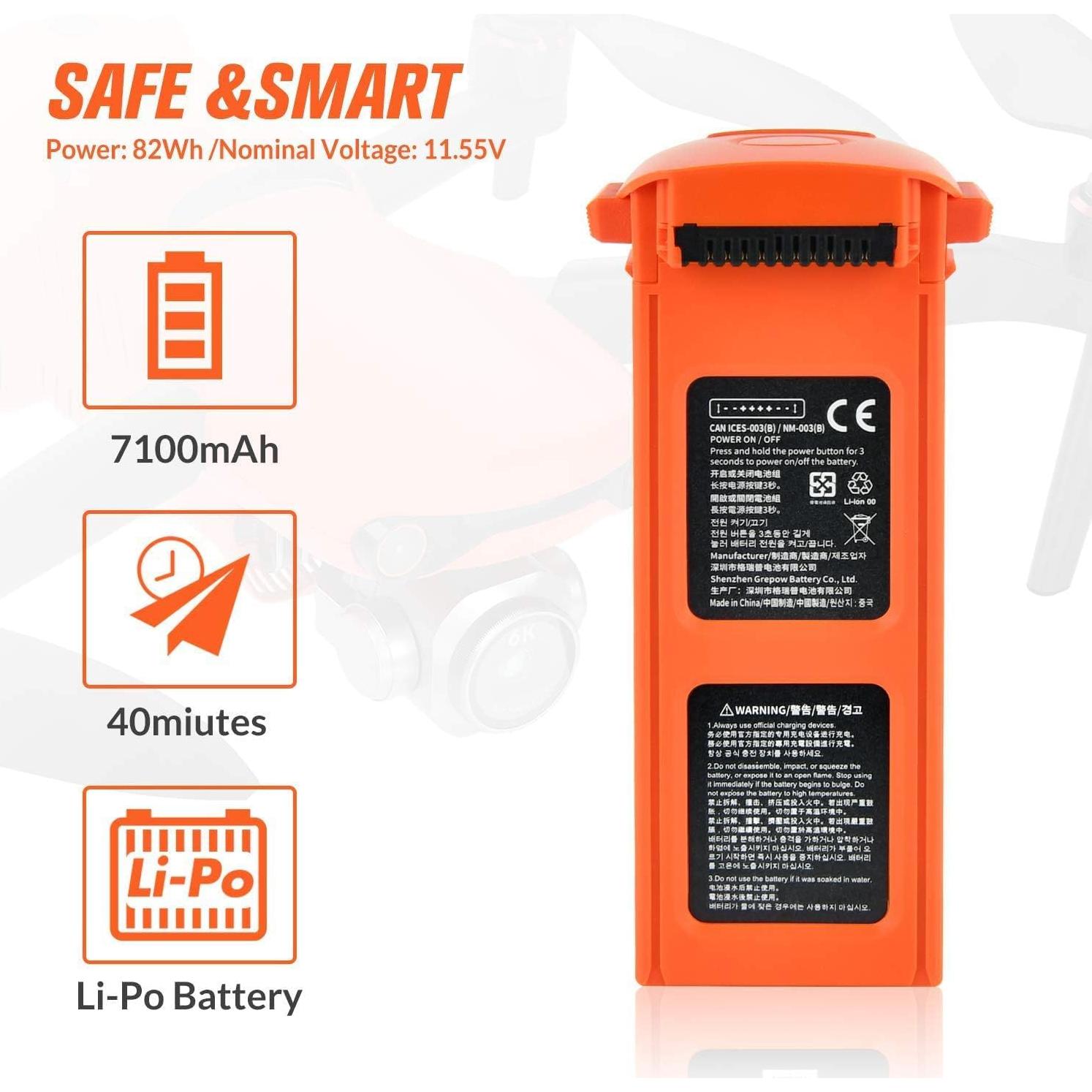 Batería Autel Robotics EVO II 7100 mAh 11.55V Naranja
