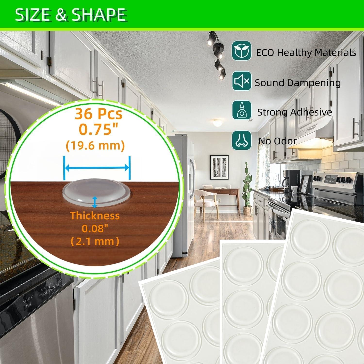 Almohadillas Antideslizantes Furnigear 36 Pcs Goma Transparente