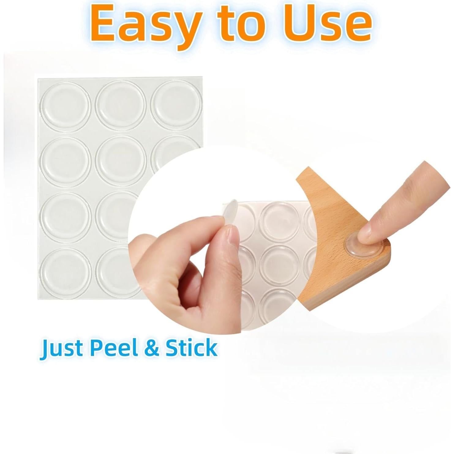 Almohadillas Antideslizantes Furnigear 36 Pcs Goma Transparente