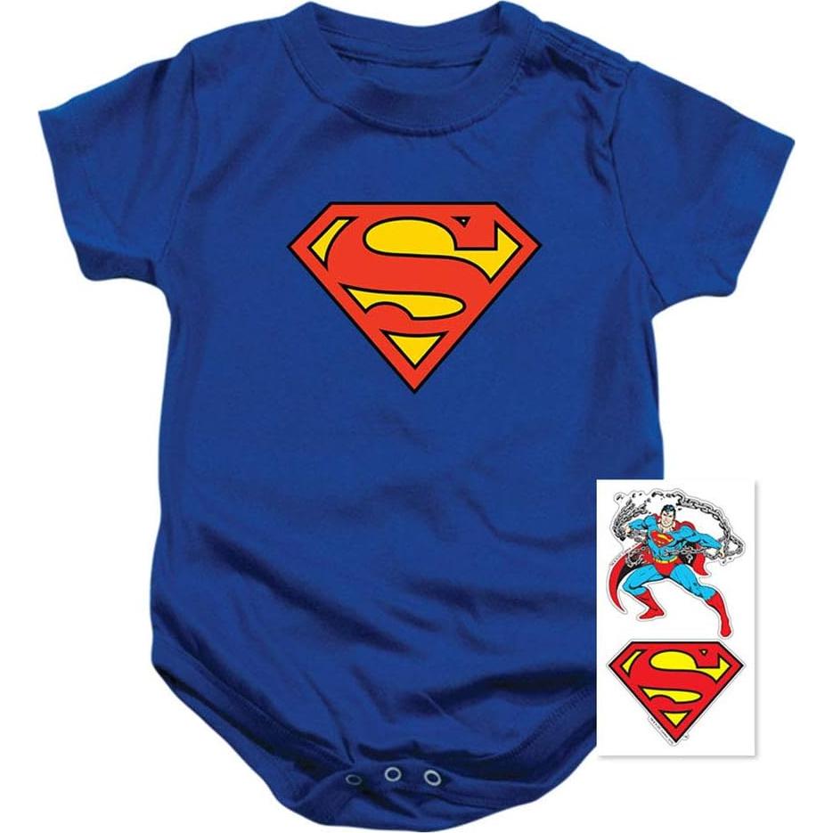 Body Unisex Bebé Superman 100% Algodón 24 Meses