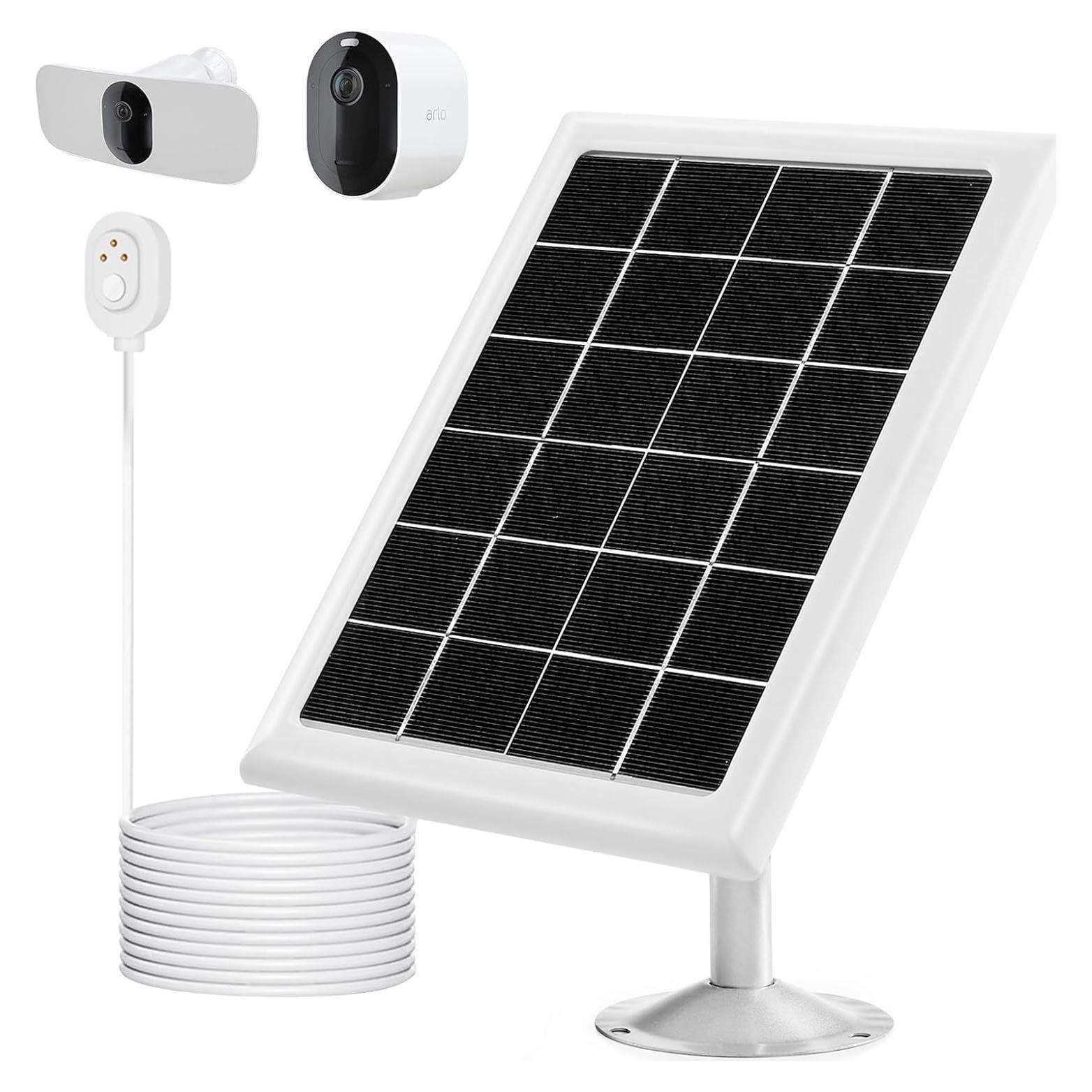 Cargador Solar Mytions para Cámara Arlo Pro 5S 2K, 5W, 4m