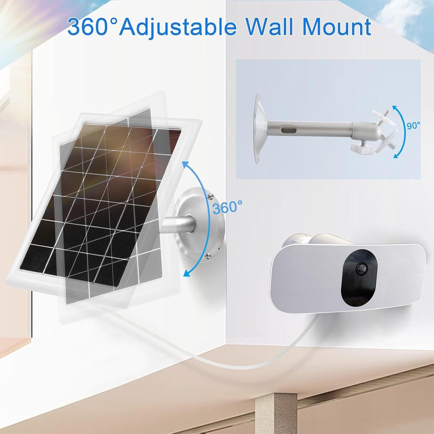 Cargador Solar Mytions para Cámara Arlo Pro 5S 2K, 5W, 4m