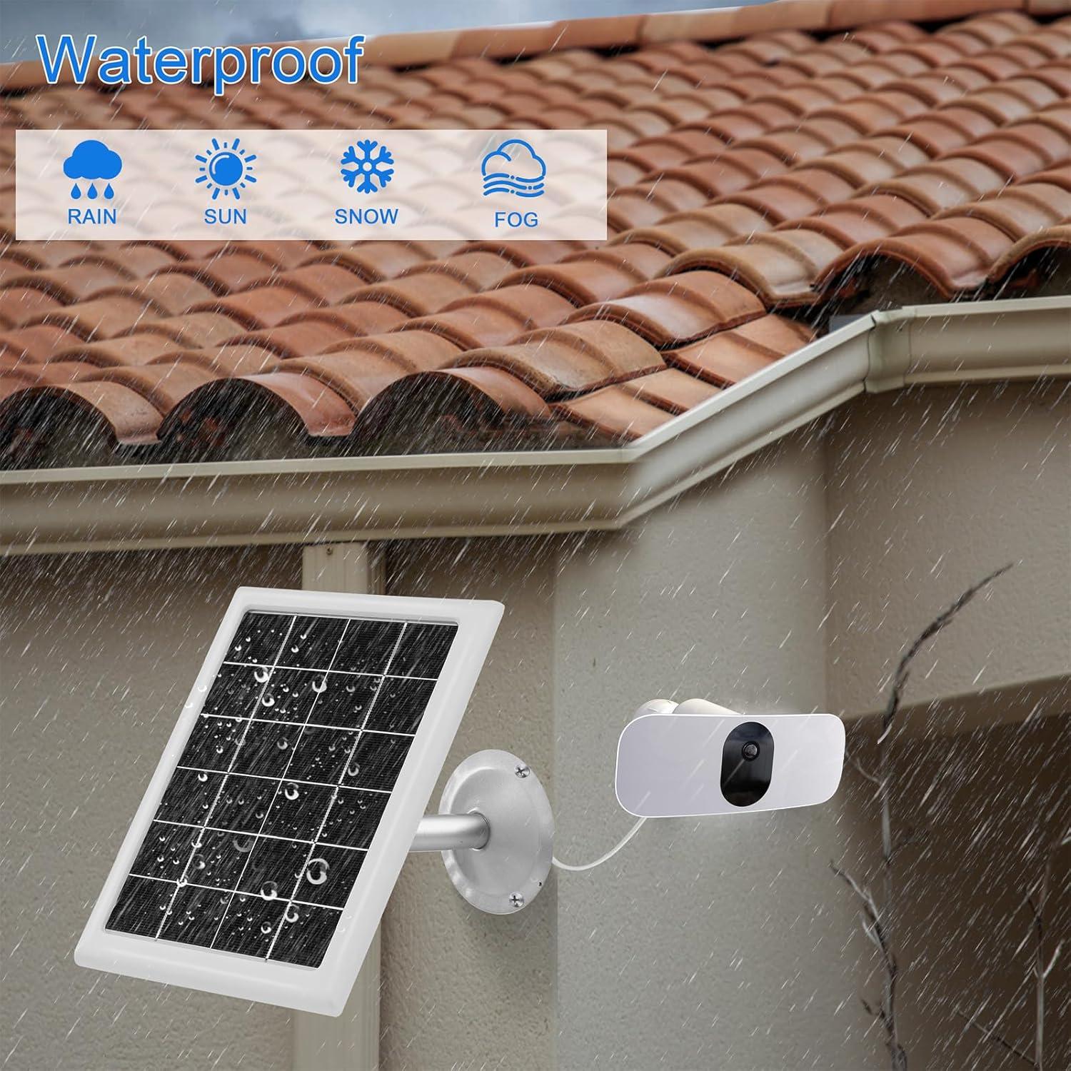 Cargador Solar Mytions para Cámara Arlo Pro 5S 2K, 5W, 4m