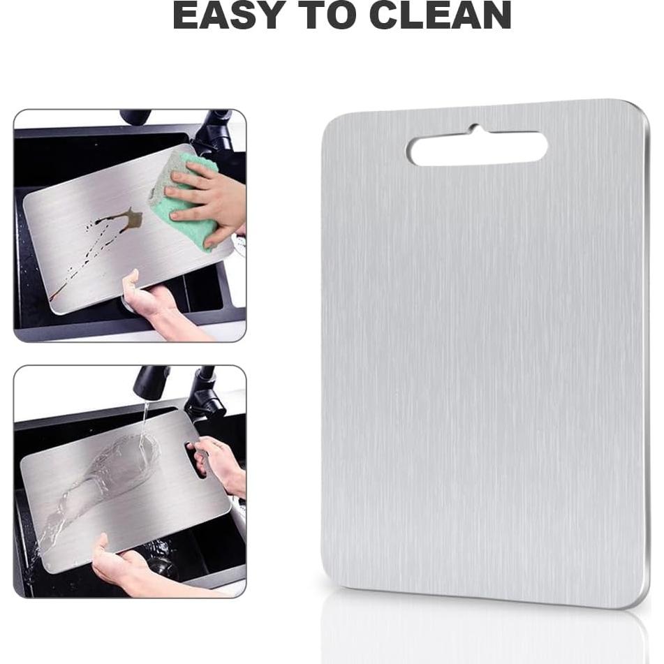 Tabla de Cortar de Titanio Puro HYUEE 30.48x20.32 cm Antideslizante