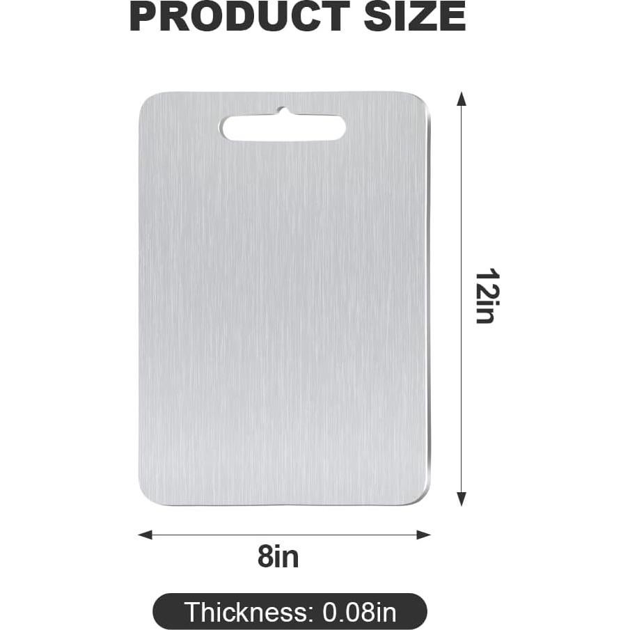 Tabla de Cortar de Titanio Puro HYUEE 30.48x20.32 cm Antideslizante