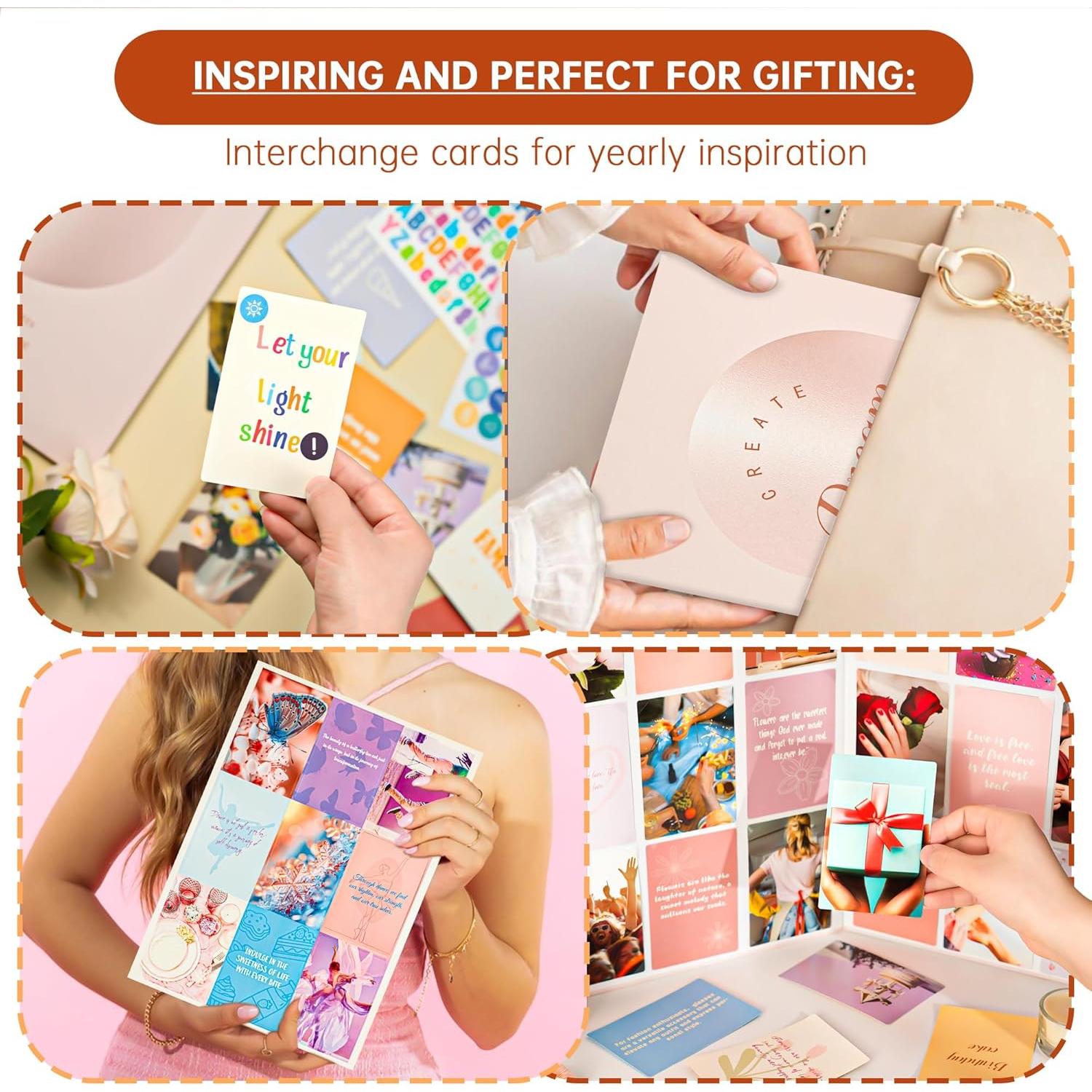 Kit de Tablero de Visión Dvobez Rosa 48x34 cm con Stickers