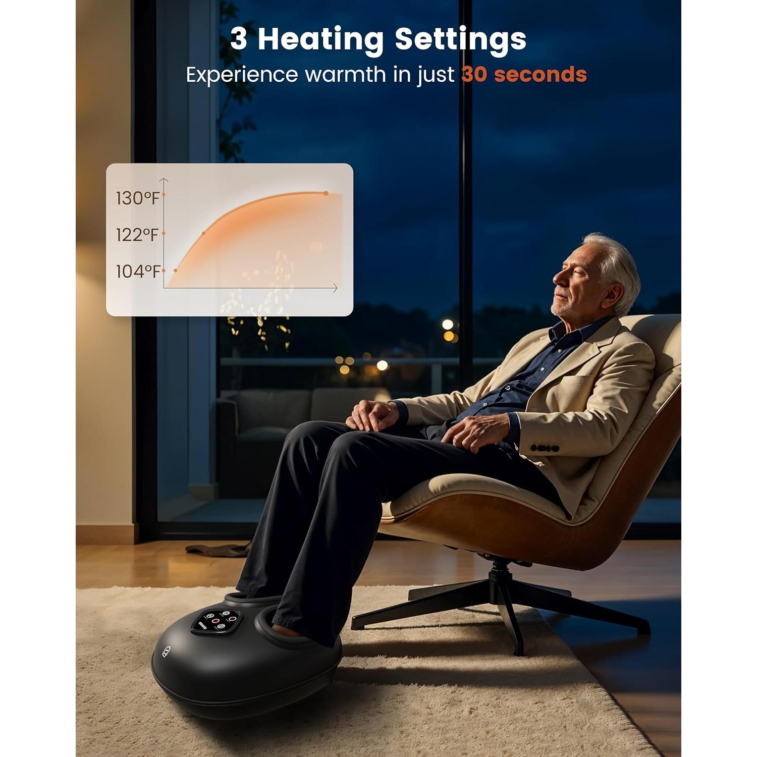 Masajeador de Pies Shiatsu COMFIER CF-5425 con Calor