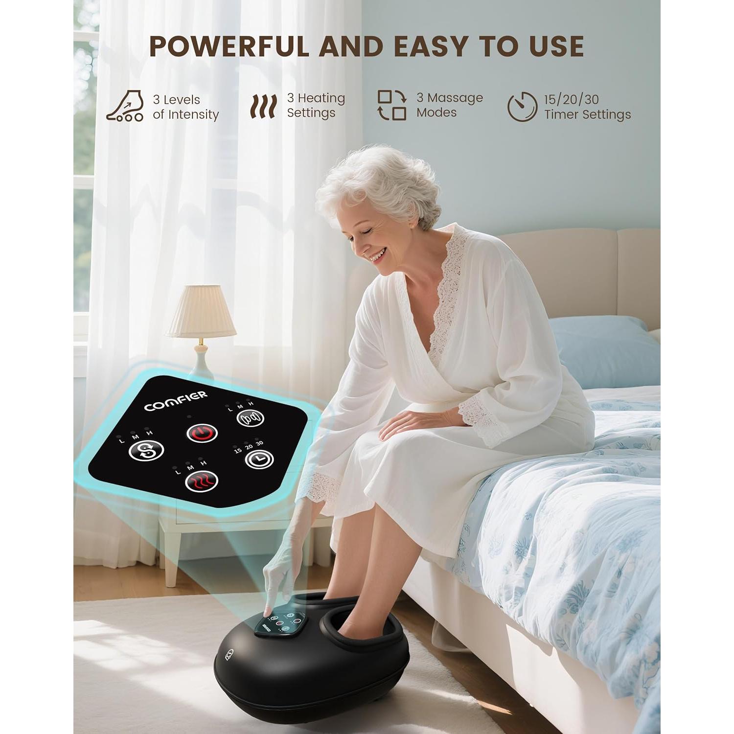 Masajeador de Pies Shiatsu COMFIER CF-5425 con Calor