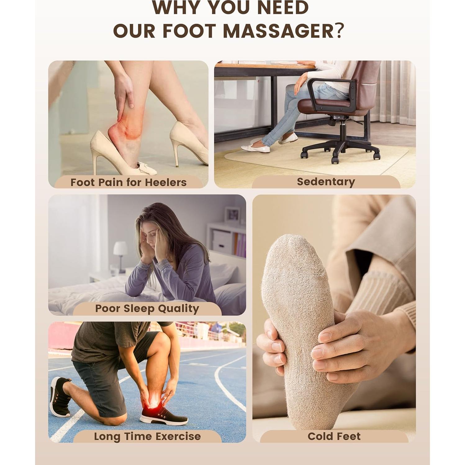 Masajeador de Pies Shiatsu COMFIER CF-5425 con Calor