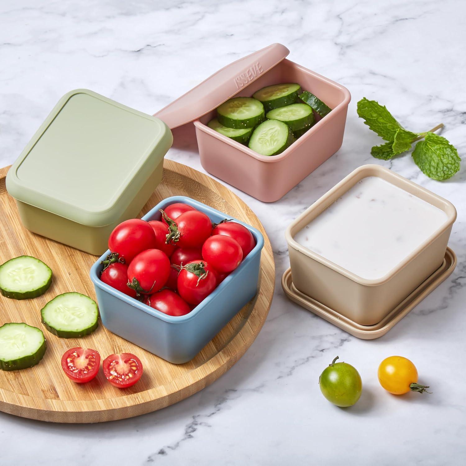 Contenedores de Snack ISSEVE de Silicona 8oz - 4 Piezas