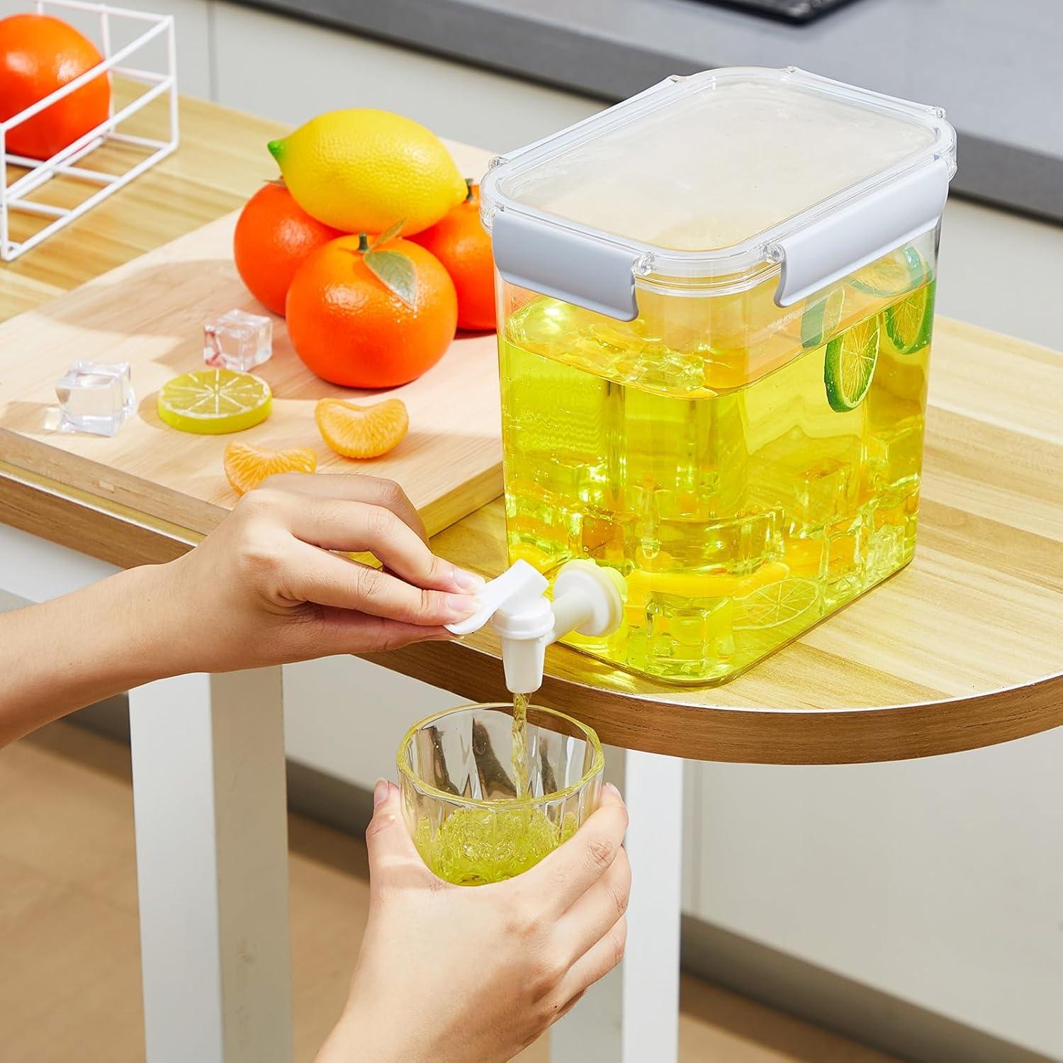 Dispensador de Bebidas Irenare 3.5L con Grifo y Tapa Gris