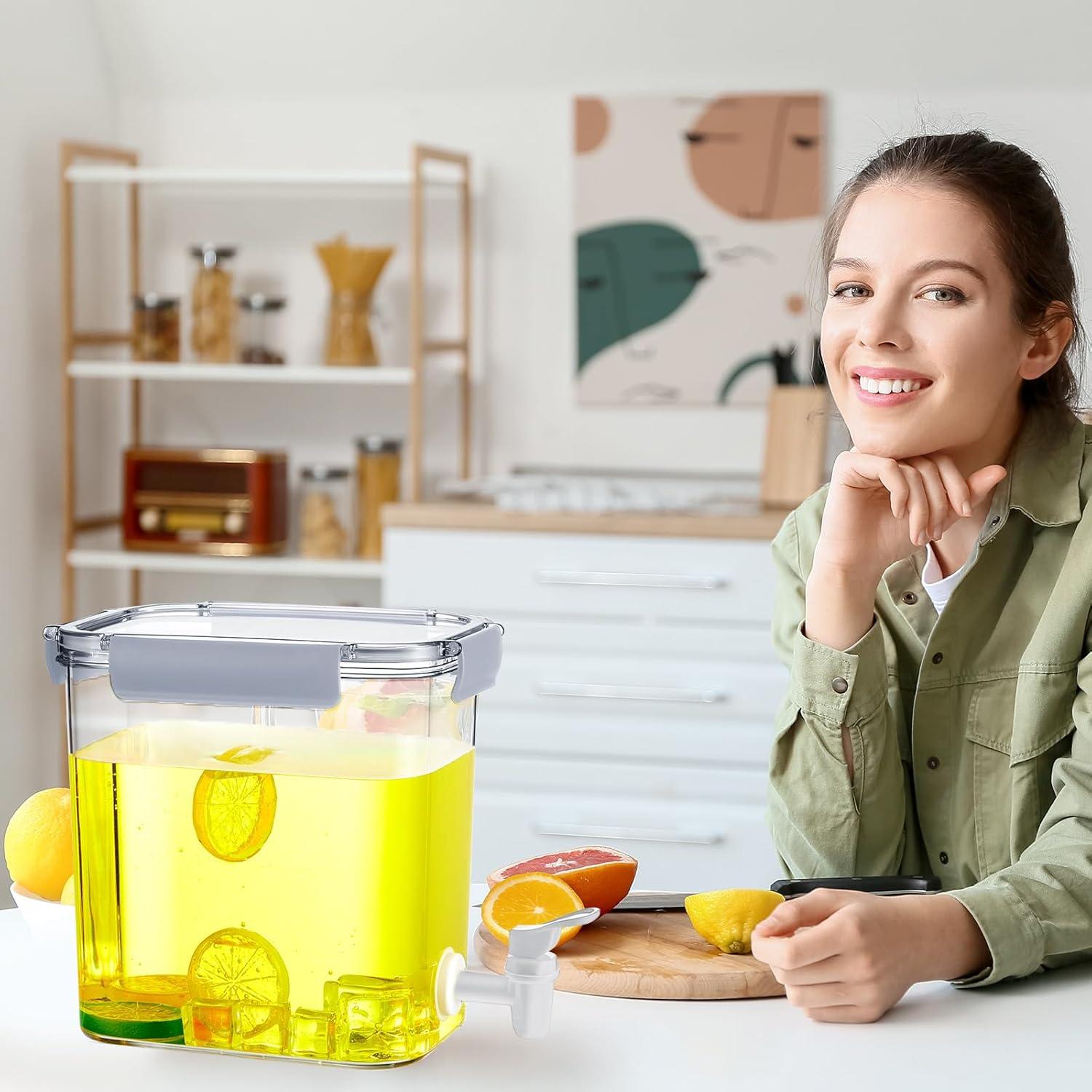 Dispensador de Bebidas Irenare 3.5L con Grifo y Tapa Gris