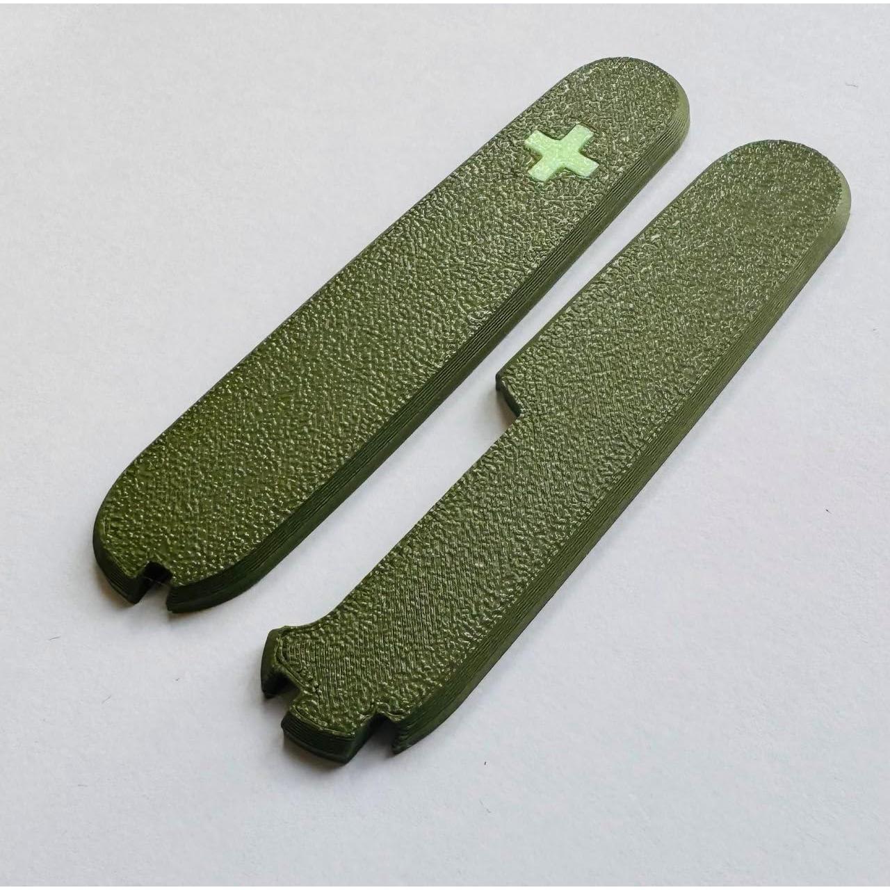 Cubiertas de Reemplazo Victorinox 91mm Verde Militar con Espacios