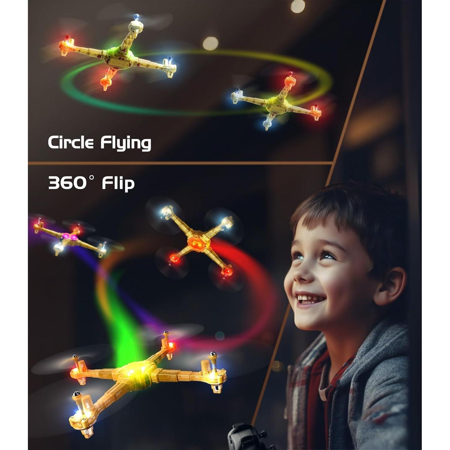 Drone SYMA X440 para Niños, 16 Min de Vuelo, LED 7 Colores