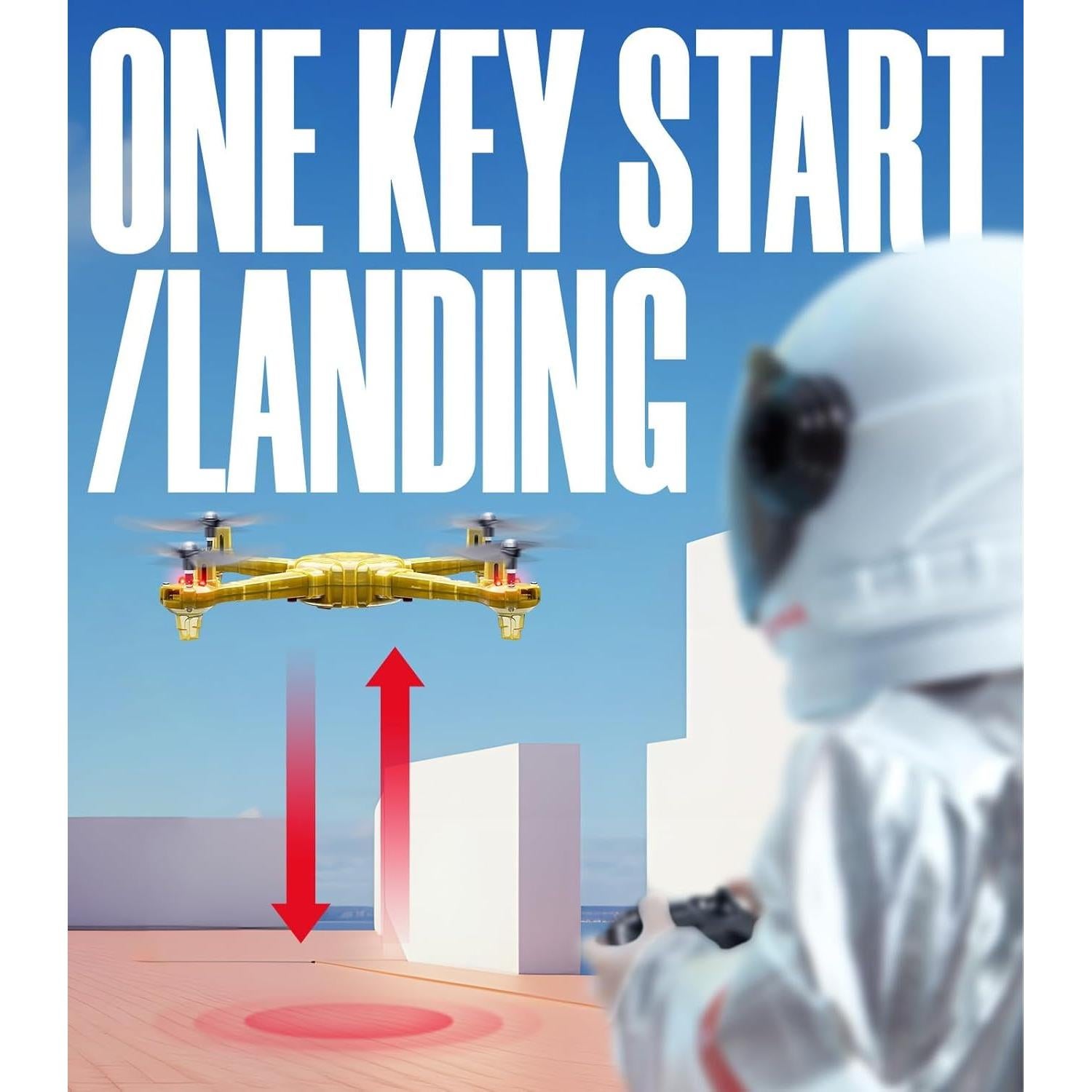 Drone SYMA X440 para Niños, 16 Min de Vuelo, LED 7 Colores