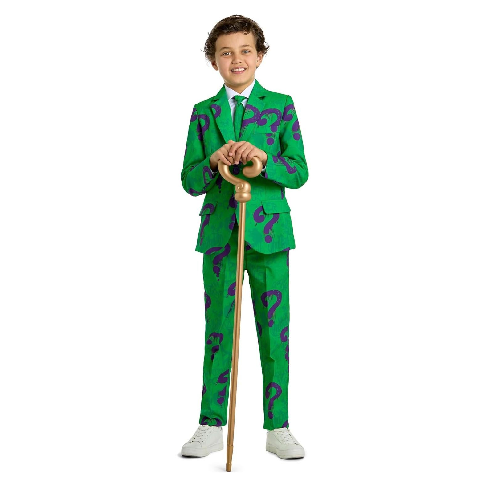 Disfraz de Villano DC Comics Riddler para Niños - Verde - Mediano