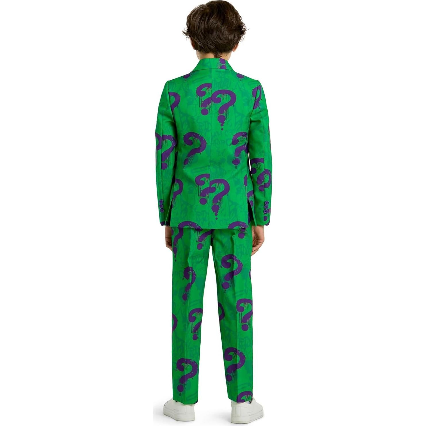 Disfraz de Villano DC Comics Riddler para Niños - Verde - Mediano
