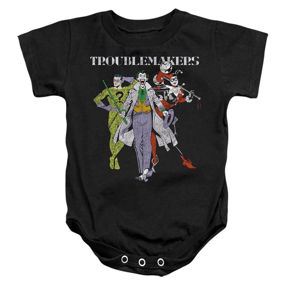 Body Unisex Bebé Batman Original Gangsters 12 Meses Negro