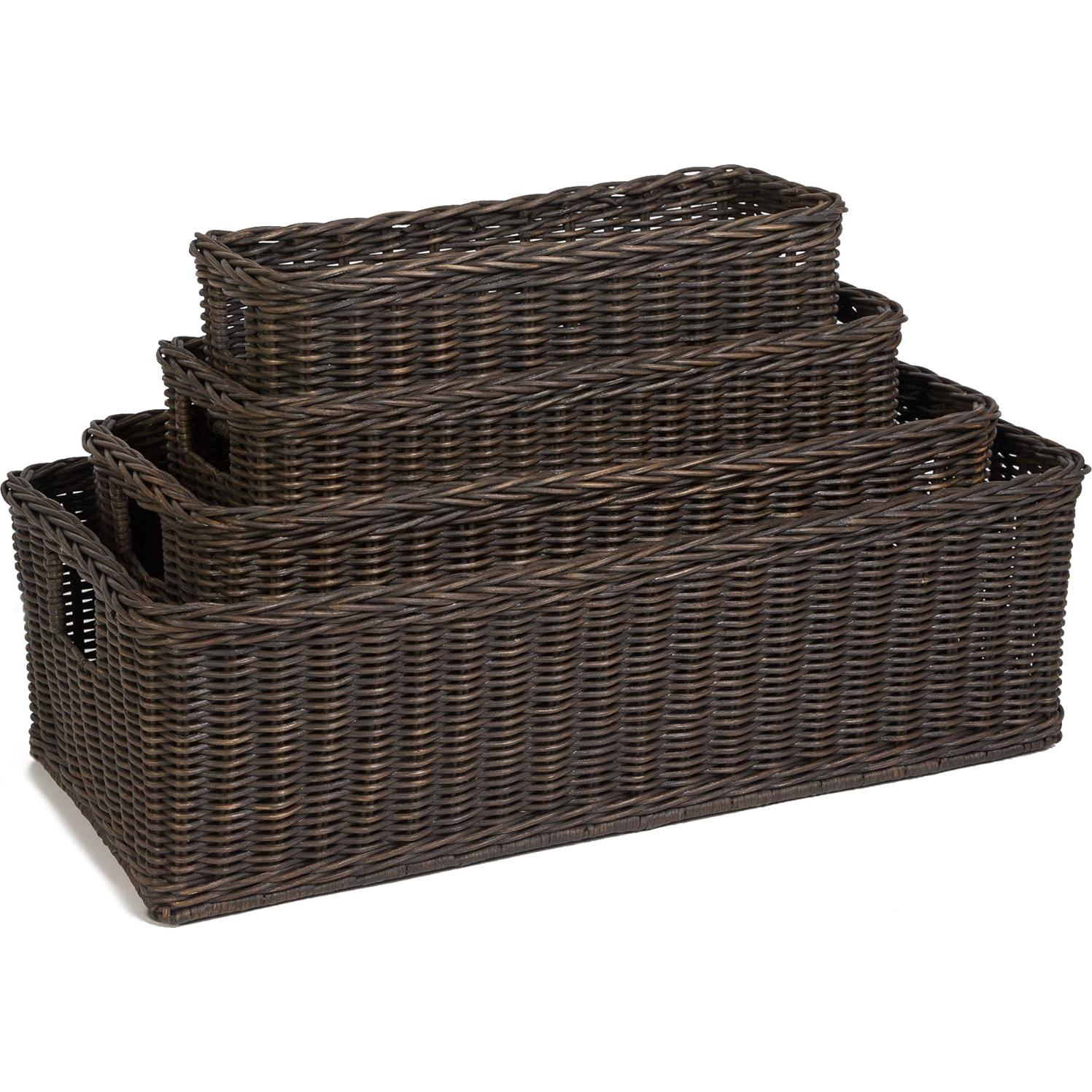 Canasta de Mimbre Mediana La Dama de la Canasta 52.1x24.1x15.2 cm