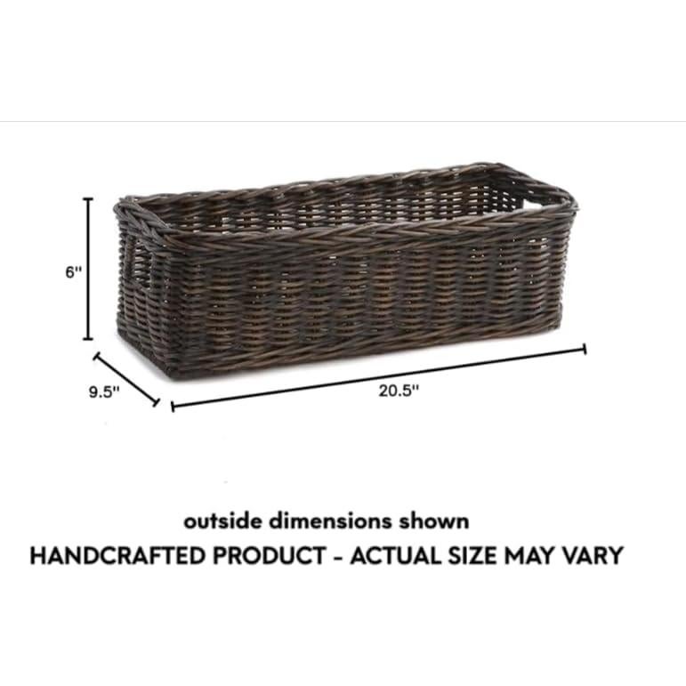 Canasta de Mimbre Mediana La Dama de la Canasta 52.1x24.1x15.2 cm