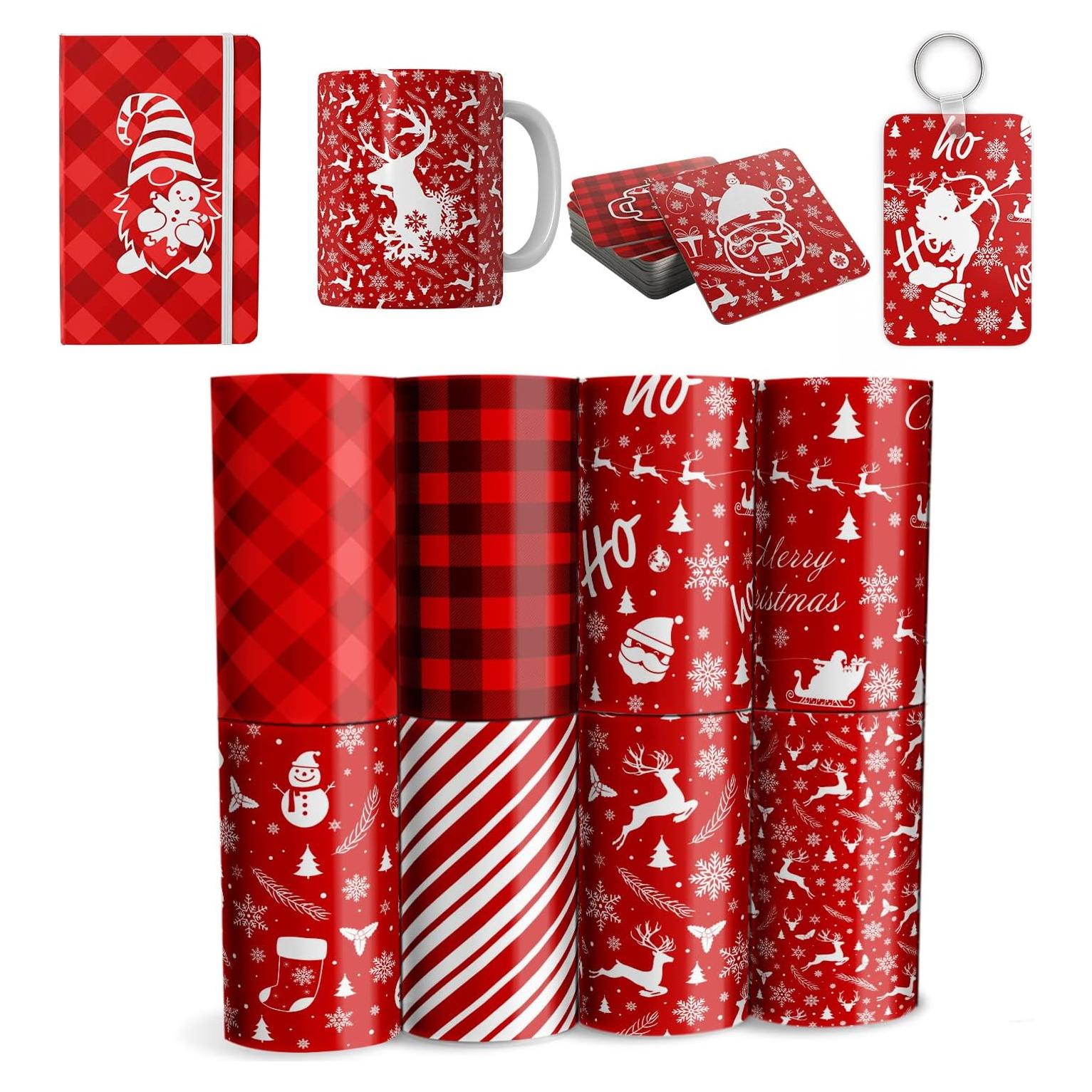 Hojas de Transferencia de Tinta de Sublimación Lucky Goddness 30.5x11.4cm 8 Piezas