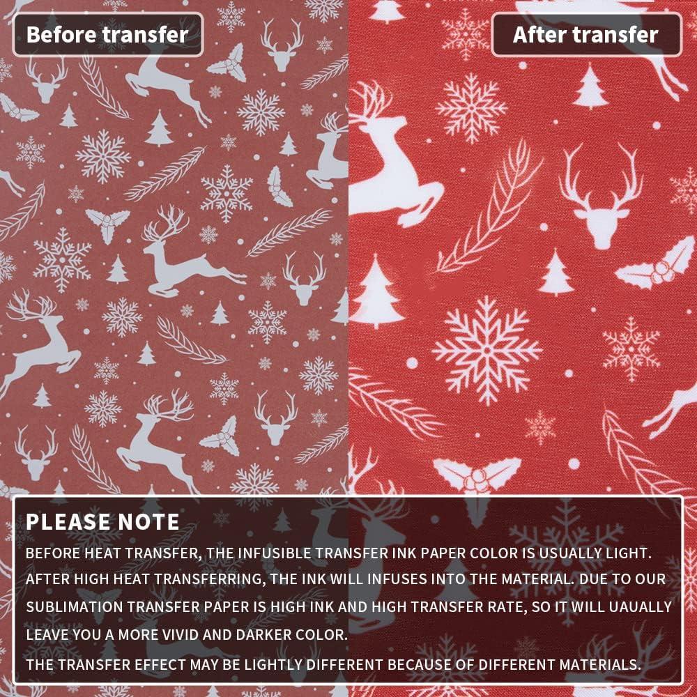 Hojas de Transferencia de Tinta de Sublimación Lucky Goddness 30.5x11.4cm 8 Piezas