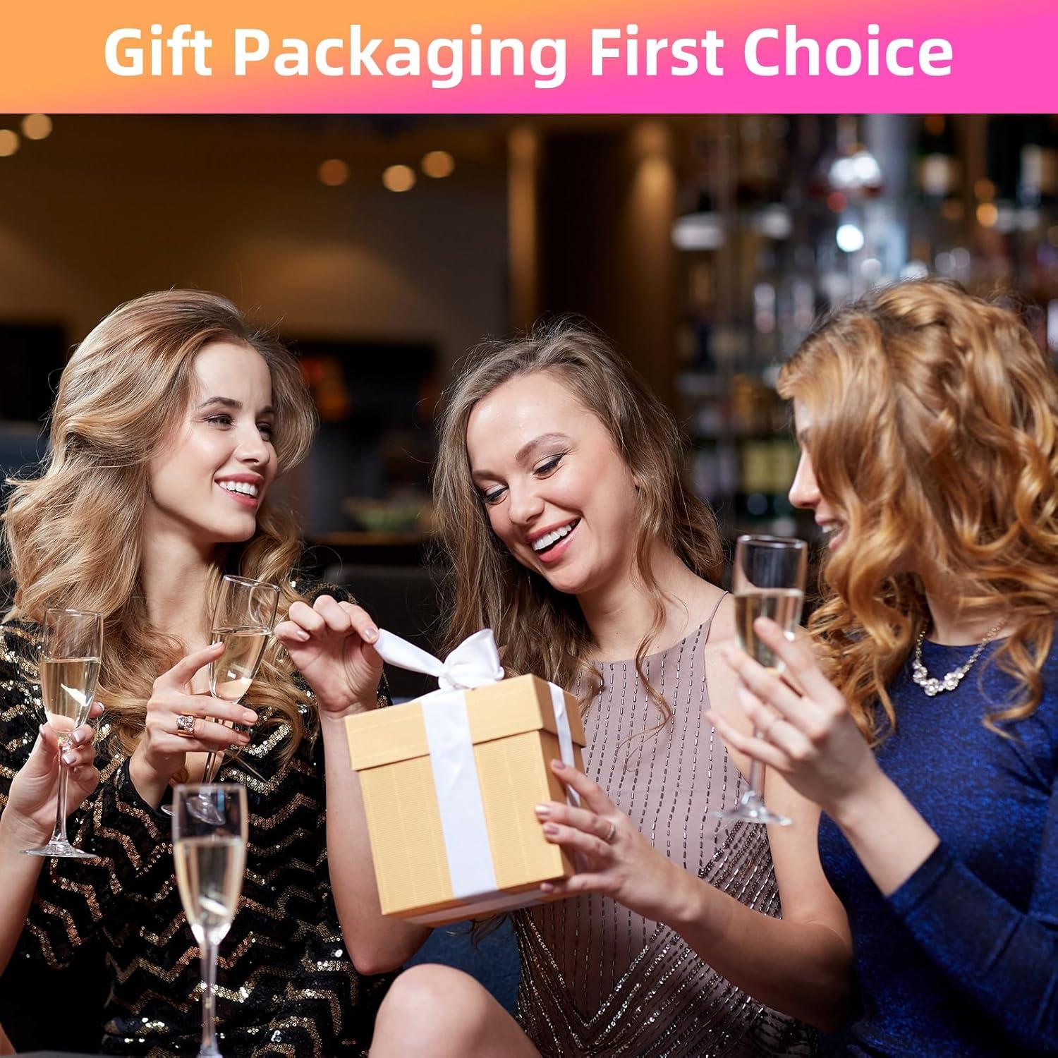 50 Bolsas Holográficas Mylar DASTTUIS 5.3x21.8cm Reutilizables