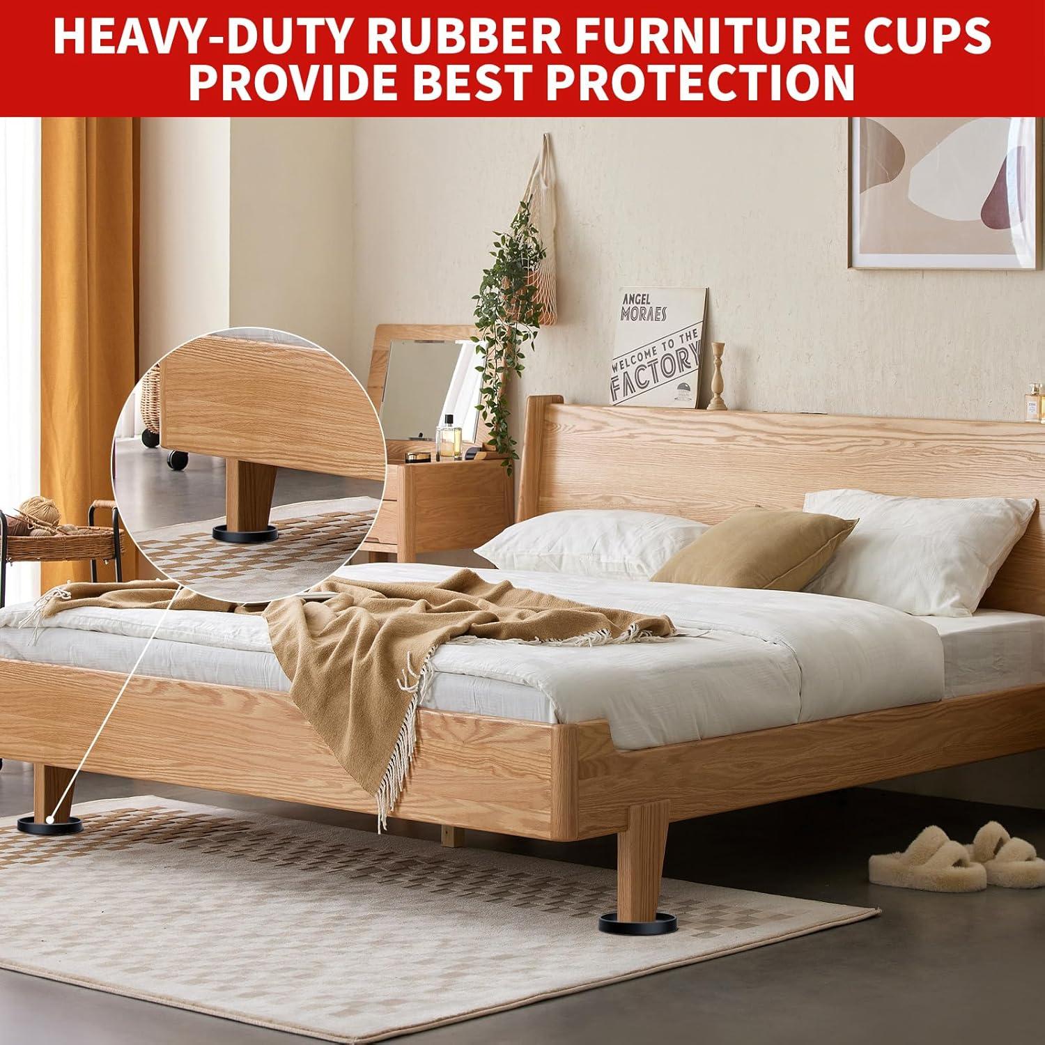 Almohadillas Antideslizantes Ezprotekt 2" 8 Piezas Goma Negra