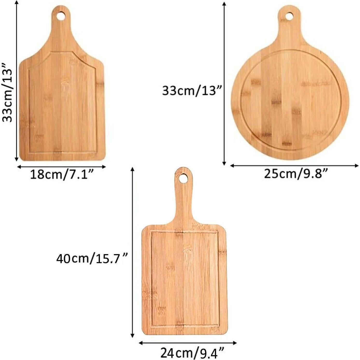 Juego de Tablas de Cortar de Bambú Orgánico 3PCS - Guojanfon